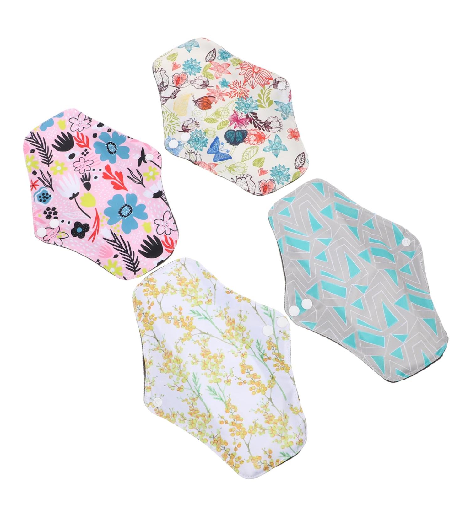 Hemoton 4pcs Washable Bamboo Nursing Pads - Menstrual & Incontinence Pads with Bamboo Charcoal for Organic Panty Liner - Buy Online on GoSupps.com