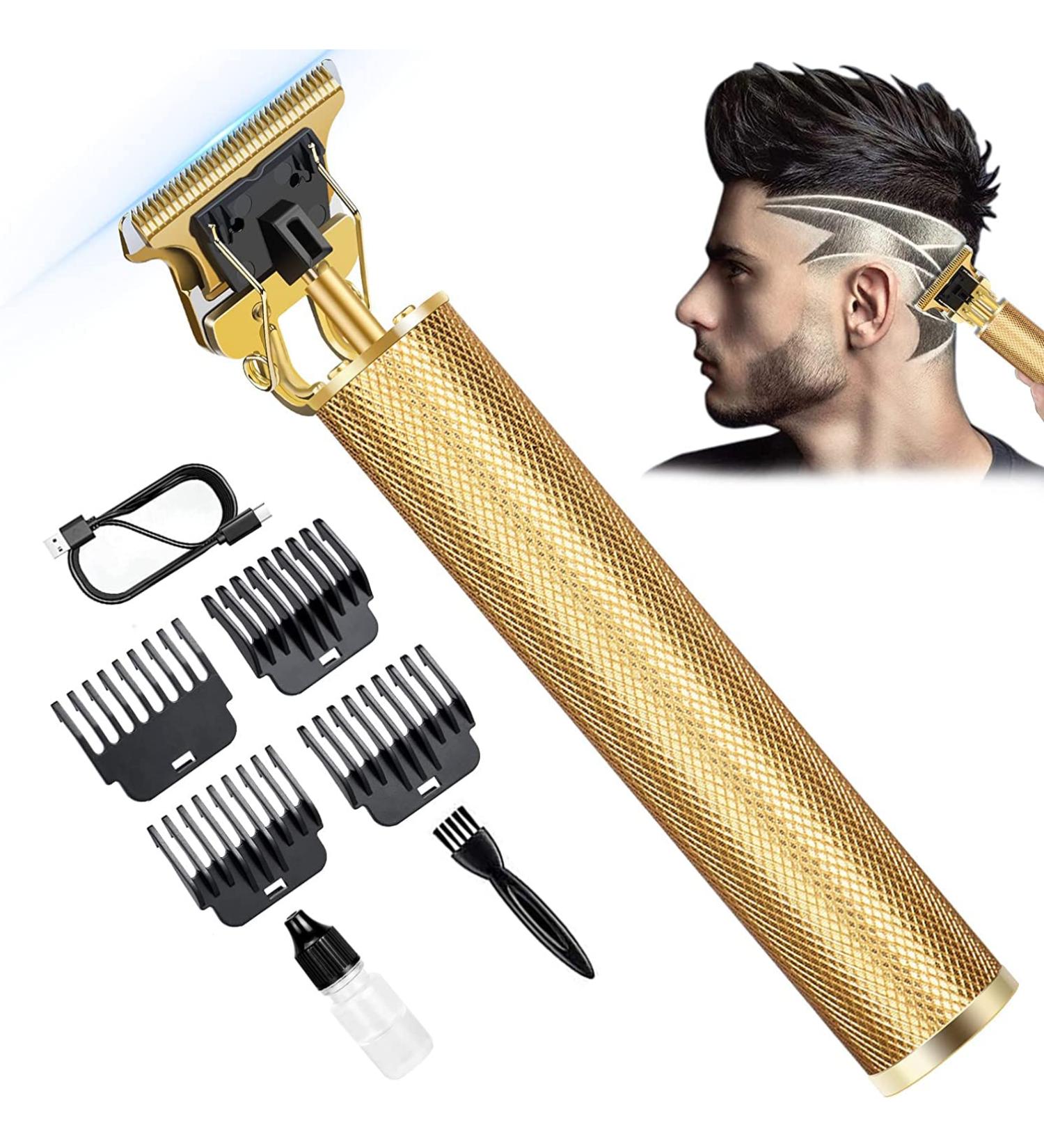 T Blade Trimmer for Men 2024 Upgraded Zero Gapped T-Blade Close Cutting Hair Clippers for Men Cordless Rechargeable Trimmers for Haircut Beard Shaver Barbershop Gold - Buy Online on GoSupps.com