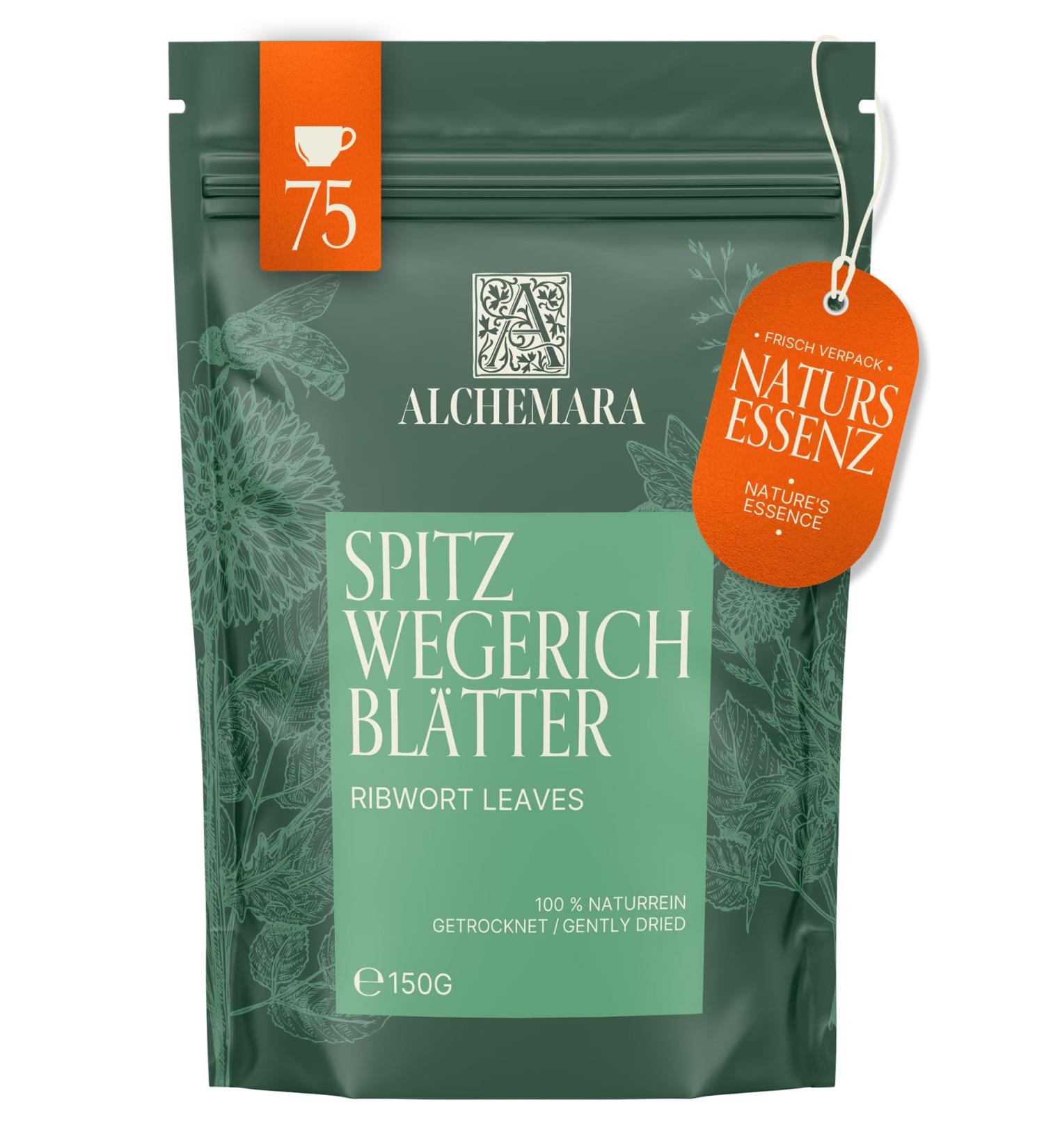  Alchemara Ribwort Plantain Leaf Tea Alchemara 150g - Sweet Harmony by Nature's Meadow - Buy Online on GoSupps.com