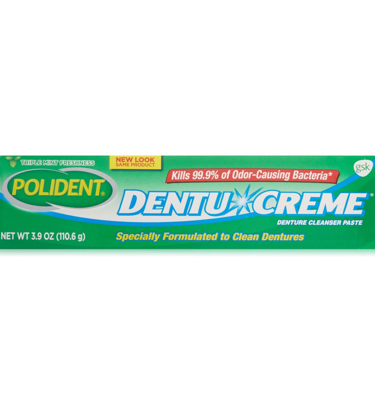 Polident Dentu-Creme 3.90 oz - Pack of 3 | Denture Cleanser | Buy Online - Buy Online on GoSupps.com