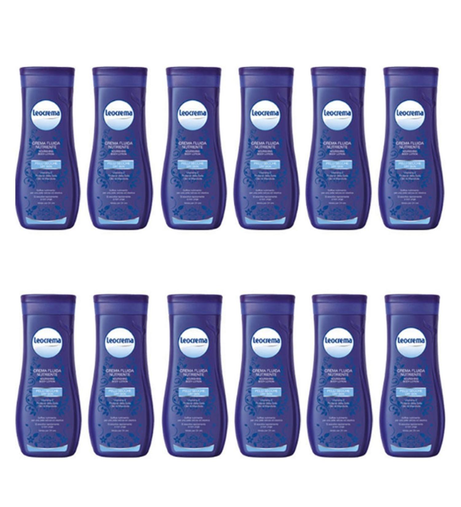 Leocrema 12 x Leocrema Nourishing Fluid Body Cream for dry skin