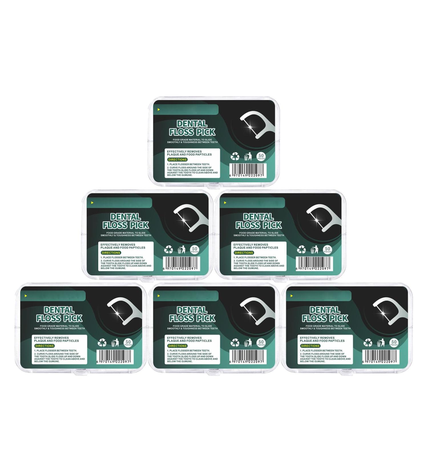 Floss Gang High Strength Professional Flossing Sticks 6 Pack - 300 Sticks with Carry Bag & Fin Sticks for Home & Travel - Buy Online on GoSupps.com