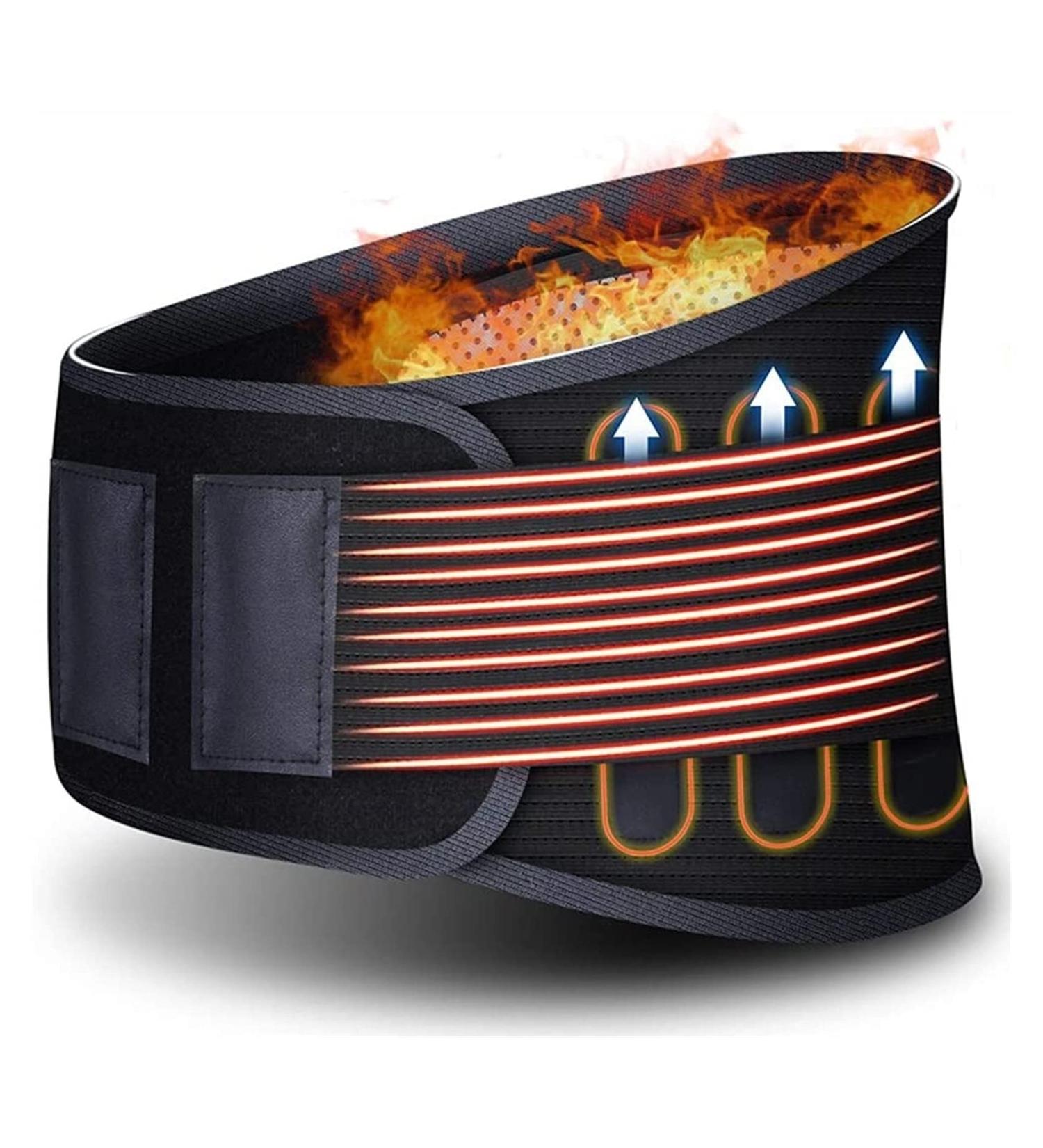 Samnuerly X-Large Lumbar Support Belt - Magnetic Therapy Heating Girdle for Back Pain Relief & Pressure Protection - Buy Online on GoSupps.com