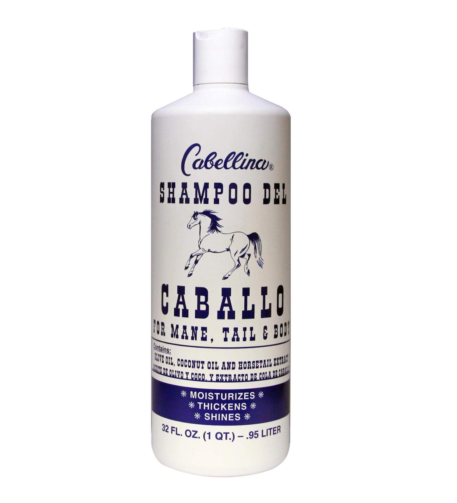 Cabellina Shampoo Del Caballo with Horsetail Extract - 32 FL Oz Bottle for Volume and Shine - Buy Online on GoSupps.com
