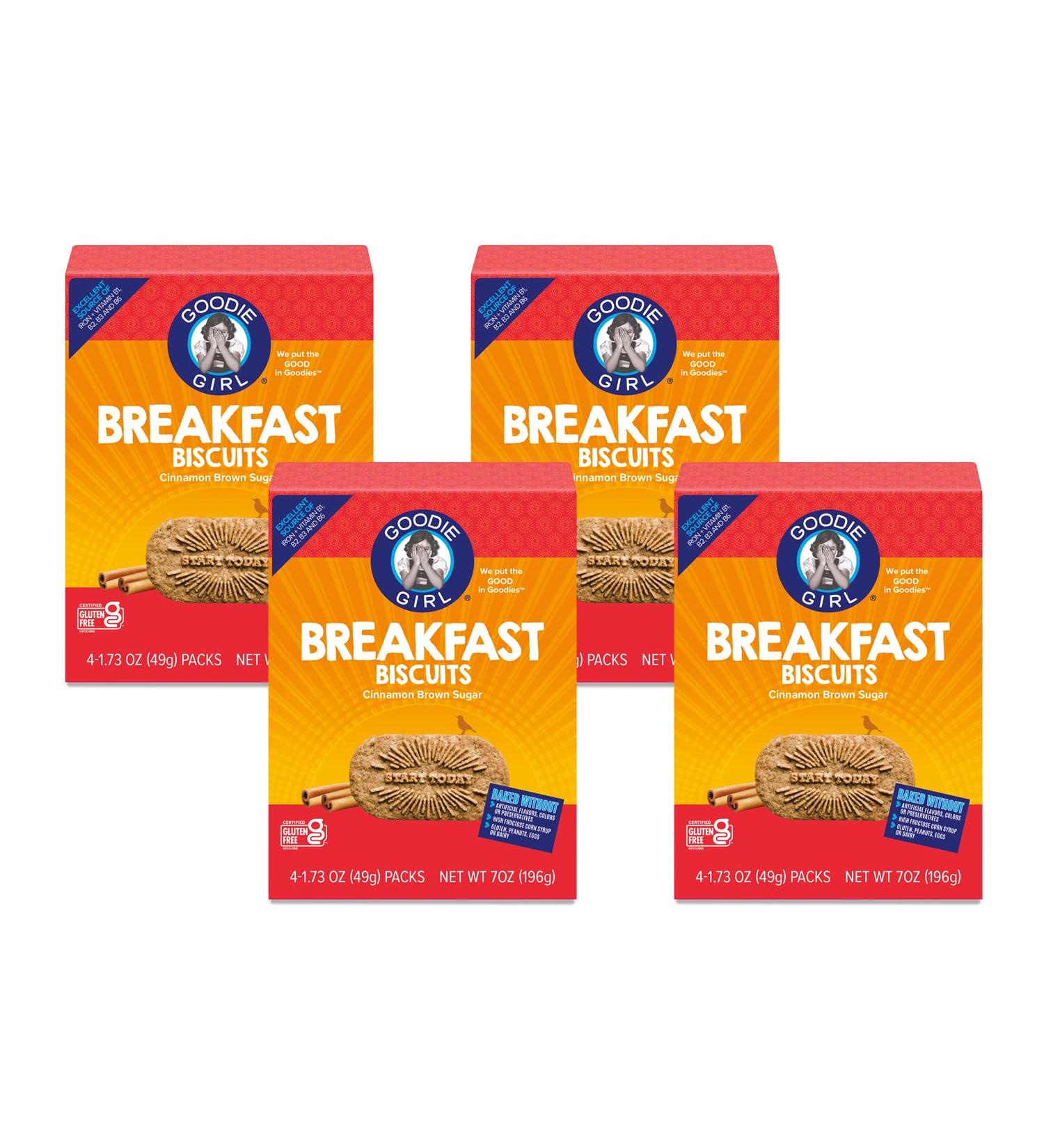 Goodie Girl Cinnamon Brown Sugar Breakfast Biscuits | Gluten Free Snack Packs (16 Packs) - Buy Online on GoSupps.com