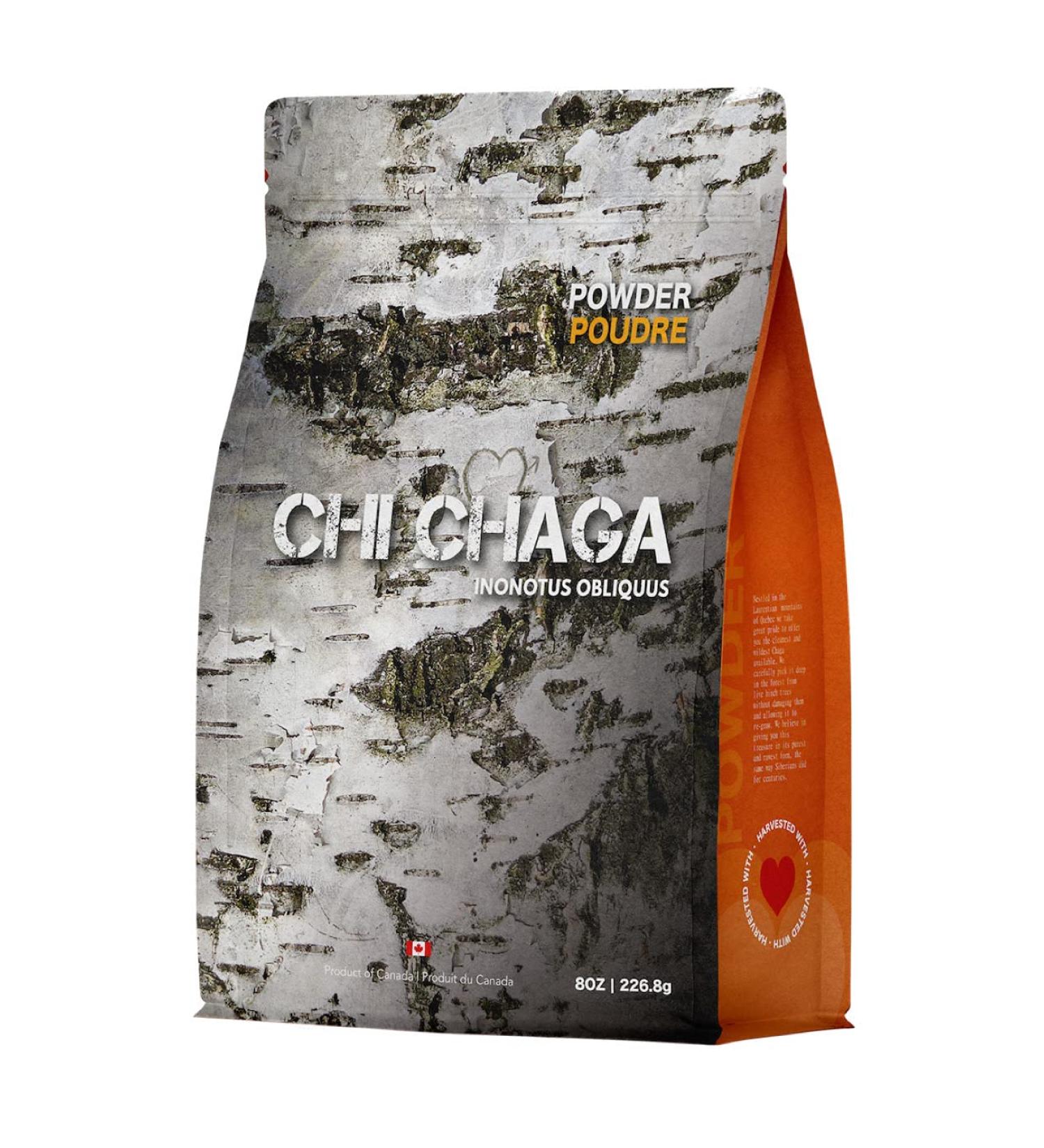 Premium Organic Chaga Mushroom Powder - 8 oz | 100% Wild Harvested Canadian Chaga Tea - Buy Online on GoSupps.com