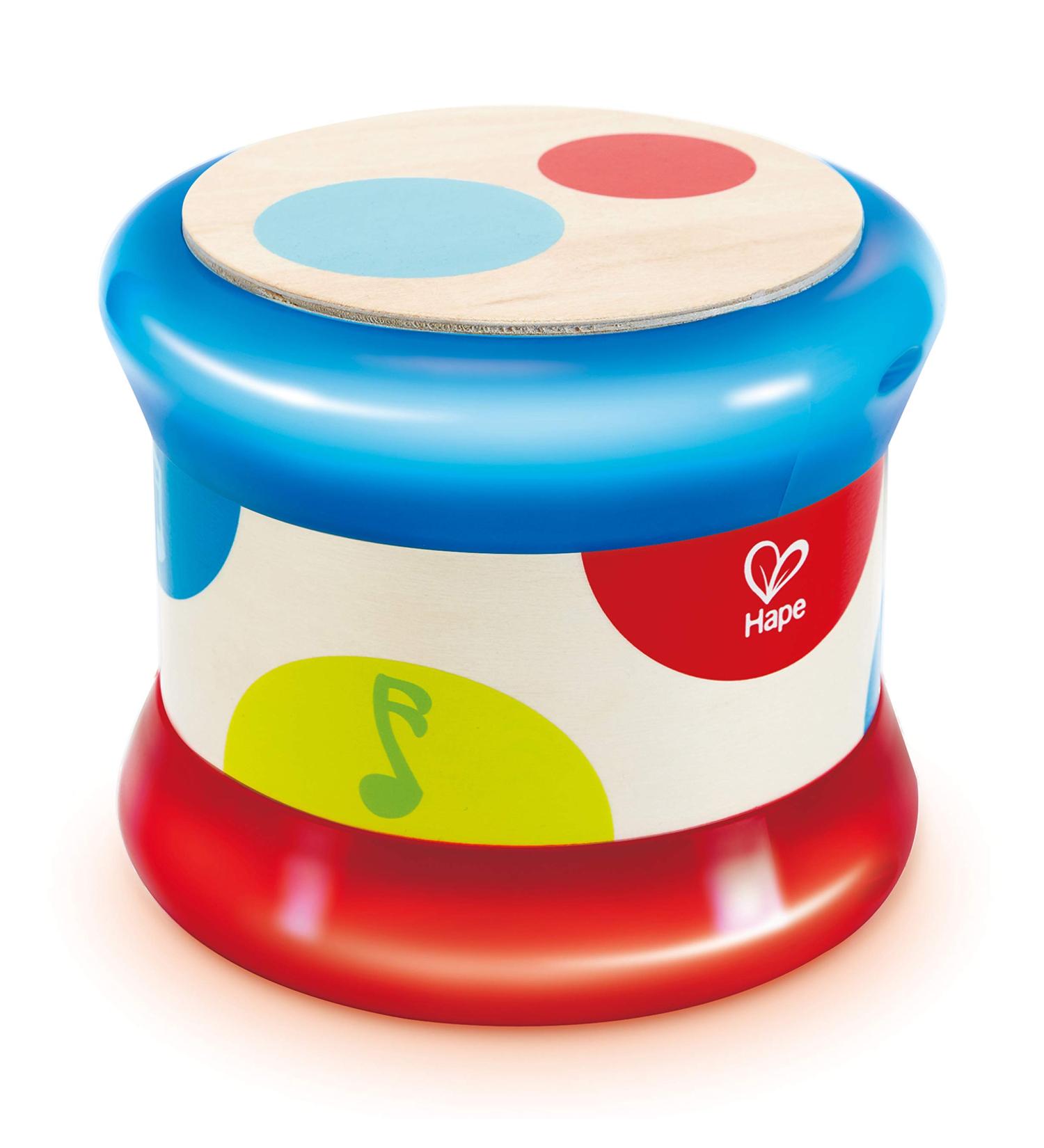 Shop Hape Baby Drum - Rolling Music Toy for Toddlers | Learn Rhythm & Sounds | Battery Operated | 6 Months+ - Buy Online on GoSupps.com
