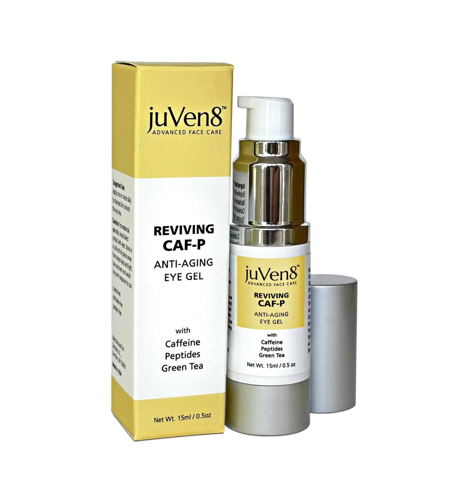 Reviving Eye Gel 15ml - Anti-Aging & Anti-Wrinkle Formula with Caffeine Peptides Green Tea & Hyaluronic Acid - Reduces Dark Circles - International Shipping Available - Buy Online on GoSupps.com