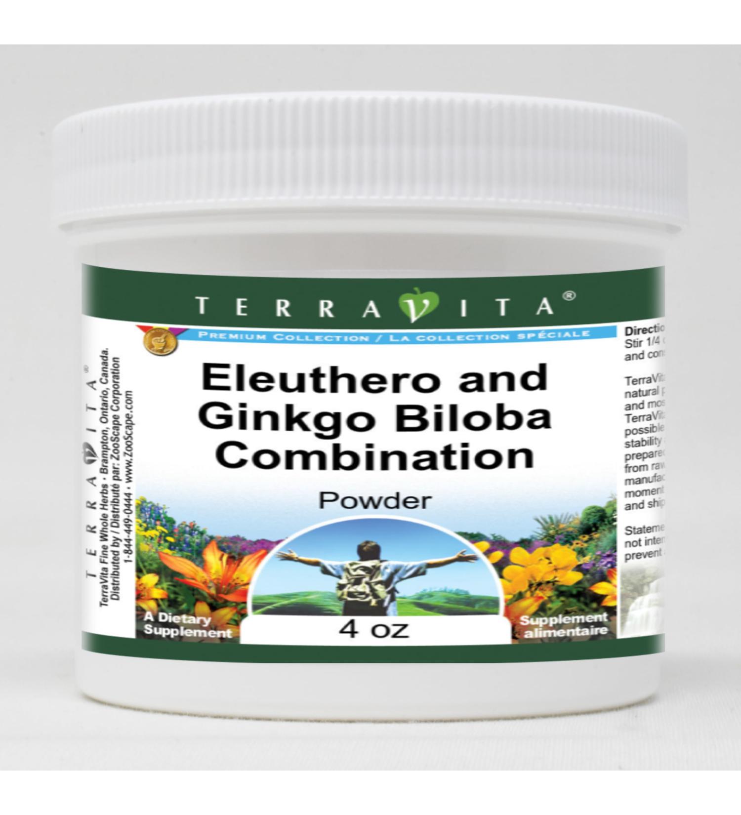 Eleuthero and Ginkgo Biloba Combination Powder (4 oz ZIN: 516388) - 3 Pack - Buy Online on GoSupps.com