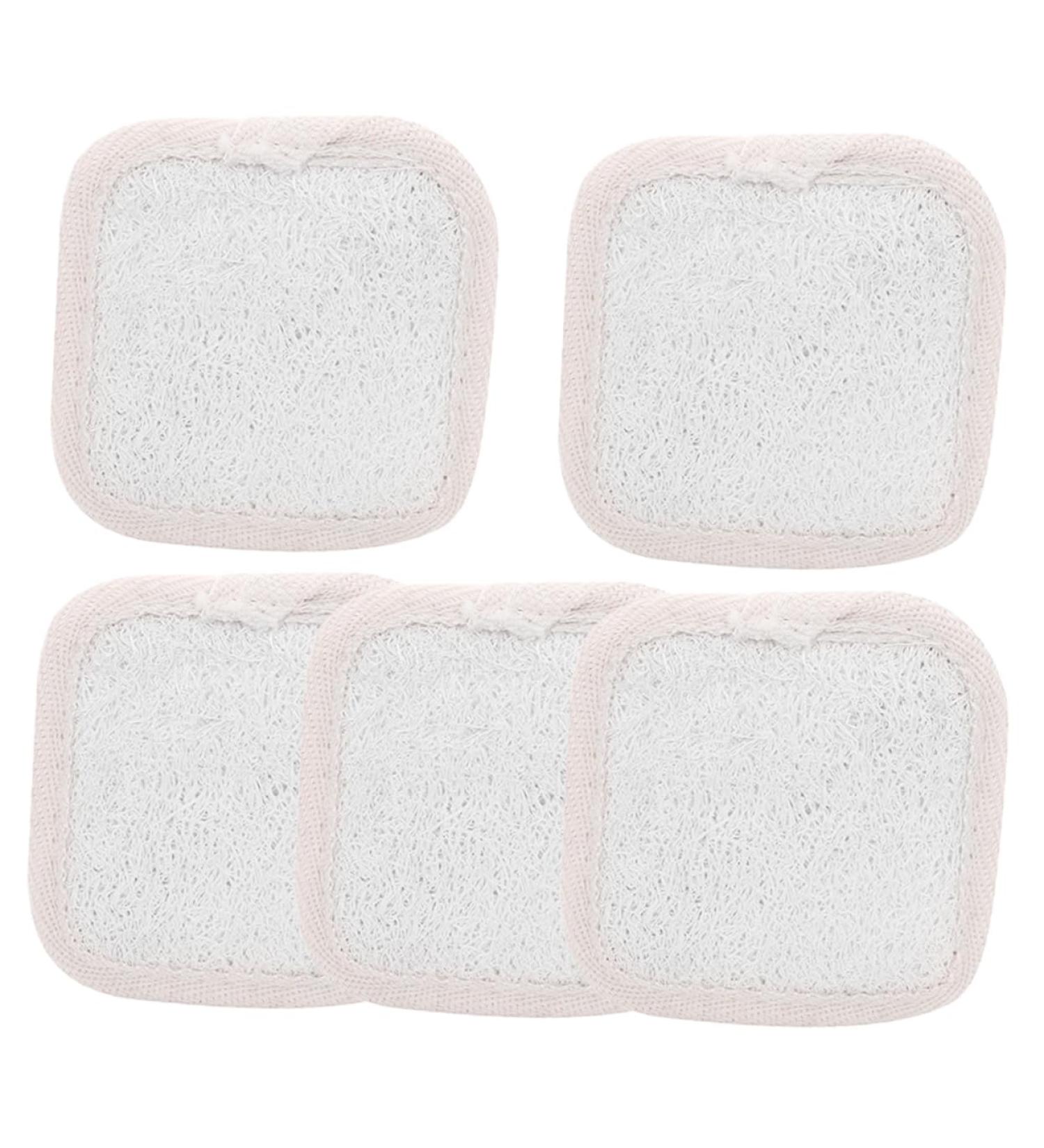 FRCOLOR 5pcs Loofah Bath Sponge Set - Exfoliating Shower Scrubber for Dead Skin Removal - Beige Loofah Body Scrubber - International Shipping Available - Buy Online on GoSupps.com
