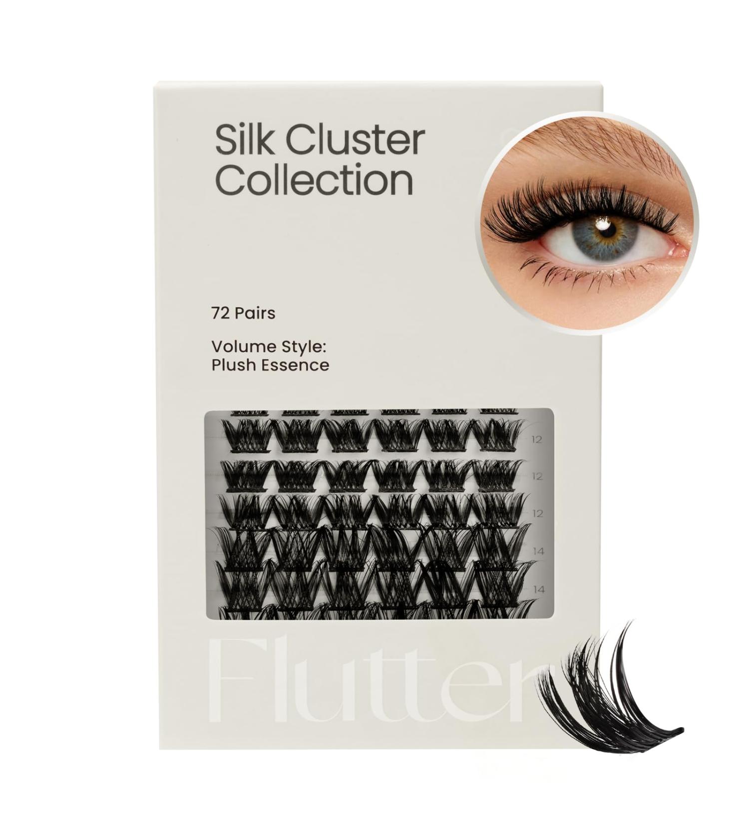 Cashmeren Silk Cluster Lashes - DIY Individual Eyelash Extensions for Bold Looks | 72 Lash Clusters | Perfect for Photoshoots & Parties - Buy Online on GoSupps.com