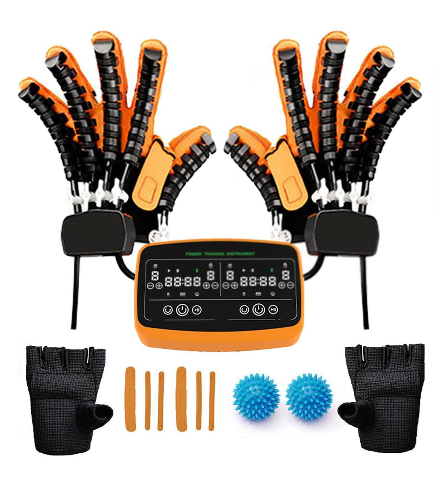 Rehabilitation Robot Gloves Finger Orthosis Two Hands Can Exercise At The Same Time rehabilitation Glove for Hemiplegia and Stroke Arthritis Patients(Size:XL Color:Orange) X-Large Orange - Buy Online on GoSupps.com