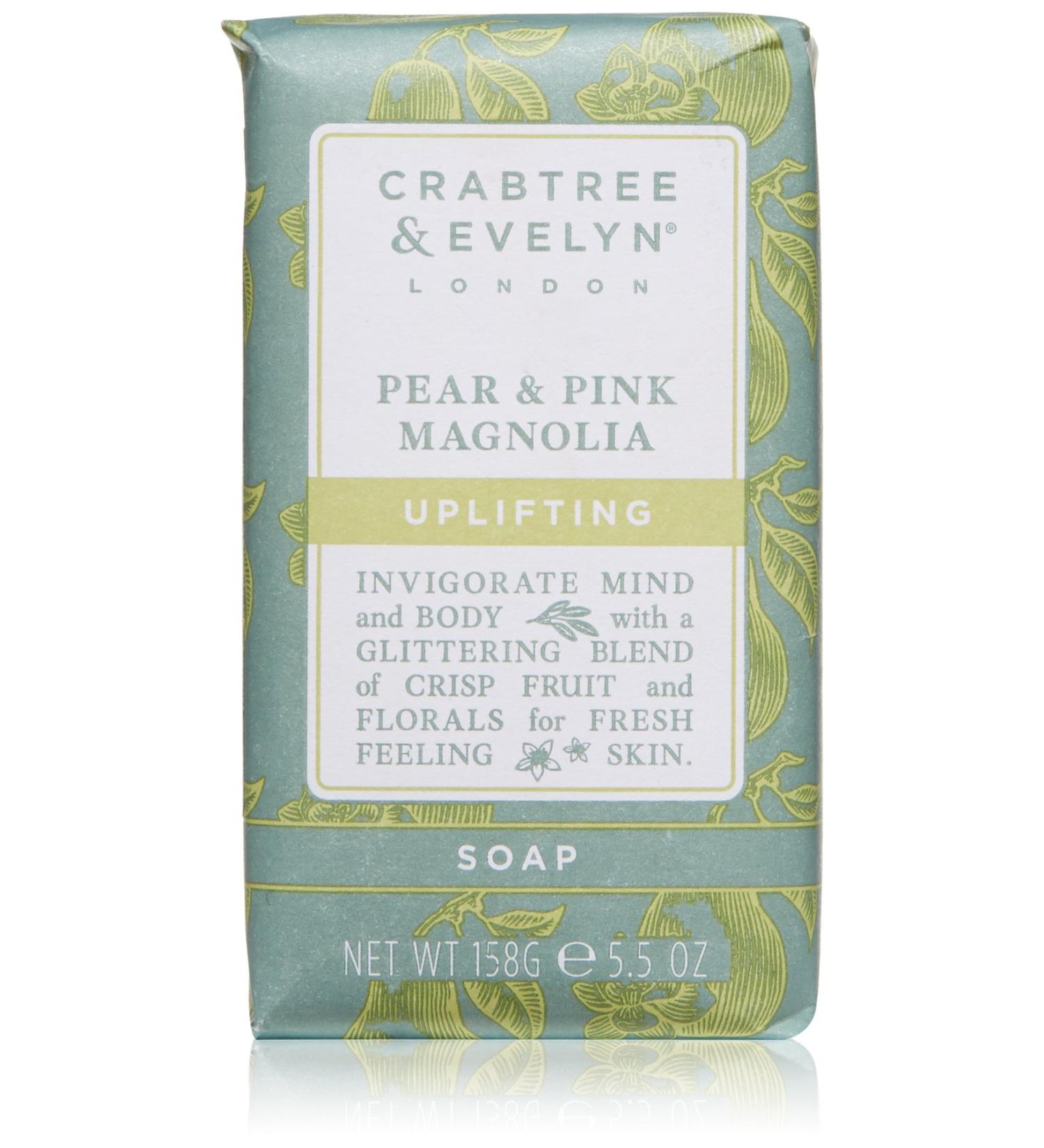 Buy Crabtree & Evelyn Pear & Pink Magnolia Uplifting Soap - 5.5 oz | International Shipping Available - Buy Online on GoSupps.com