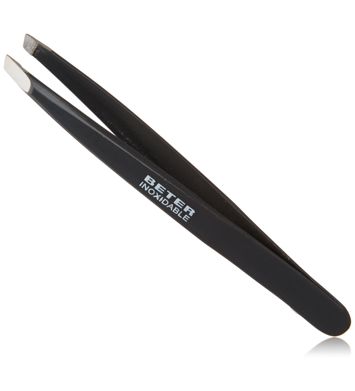 Premium Stainless Steel Oblique Tip Tweezers - Precision & Durability for Perfect Grooming | International Shipping Available - Buy Online on GoSupps.com
