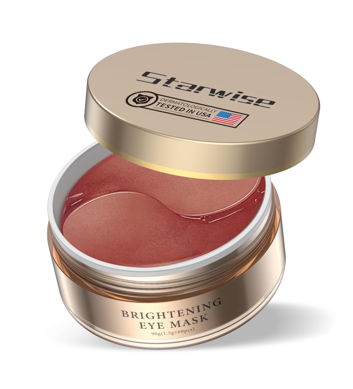 Under Eye Patches - Caffeine Brightening Eye Mask with Hyaluronic Acid for Fine Lines & Puffiness | 30 Pairs Collagen Gel Pads for Moisturizing & Wrinkle Reduction - Buy Online on GoSupps.com