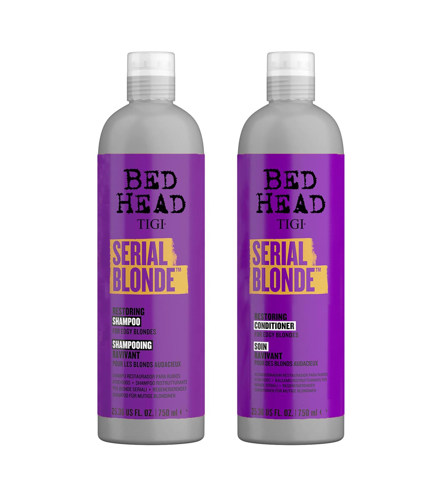 Bed Head by TIGI Serial Blonde Shampoo & Conditioner Set - 25.36 fl oz (2 Pack) - Buy Online on GoSupps.com