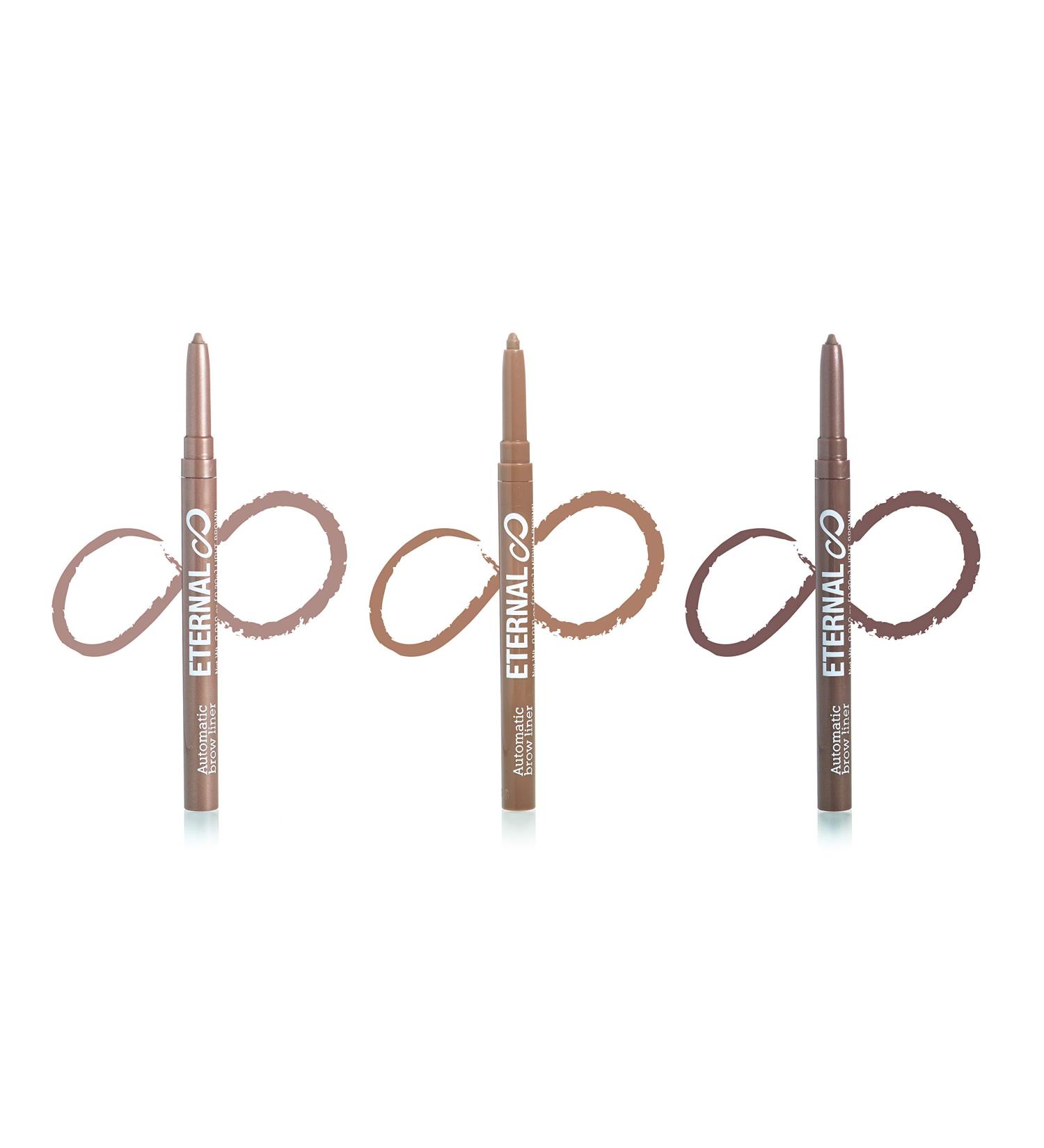 Eternal Automatic Water Resistant Eyebrow Liner Set - Long Lasting, High Precision Brow Definer (3 Pack) - Buy Online on GoSupps.com