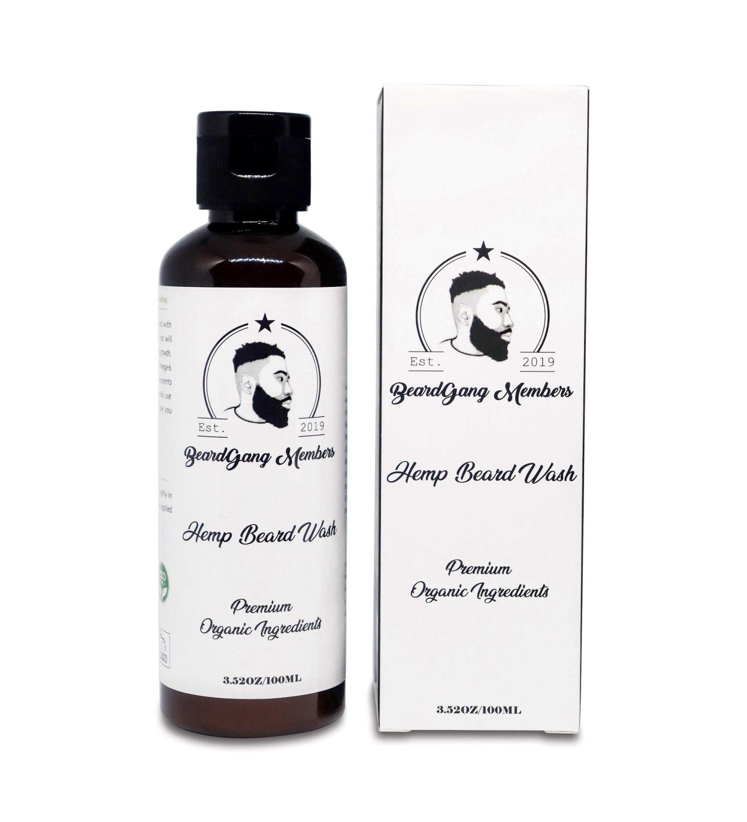 Hemp Beard Wash by BeardGang Members | Premium Hemp & Argan Oil Formula | Sulphate-Free Beard Grooming Solution - Buy Online on GoSupps.com