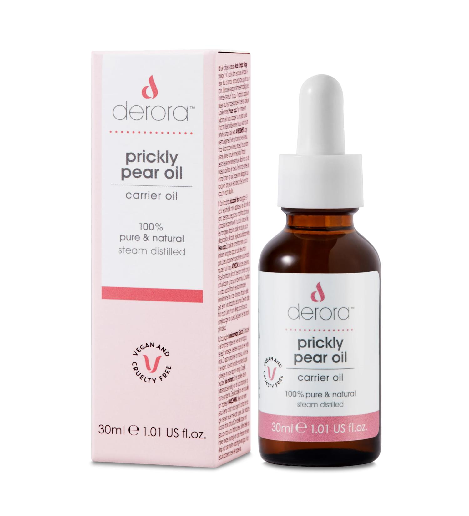 Derora Prickly Pear Seed Essential Oil | 100% Pure Rejuvenating & Hydrating Rich in Vitamin E | for Skin Hair & Nails | Antioxidant & Anti-Inflammatory (30ml) - Buy Online on GoSupps.com
