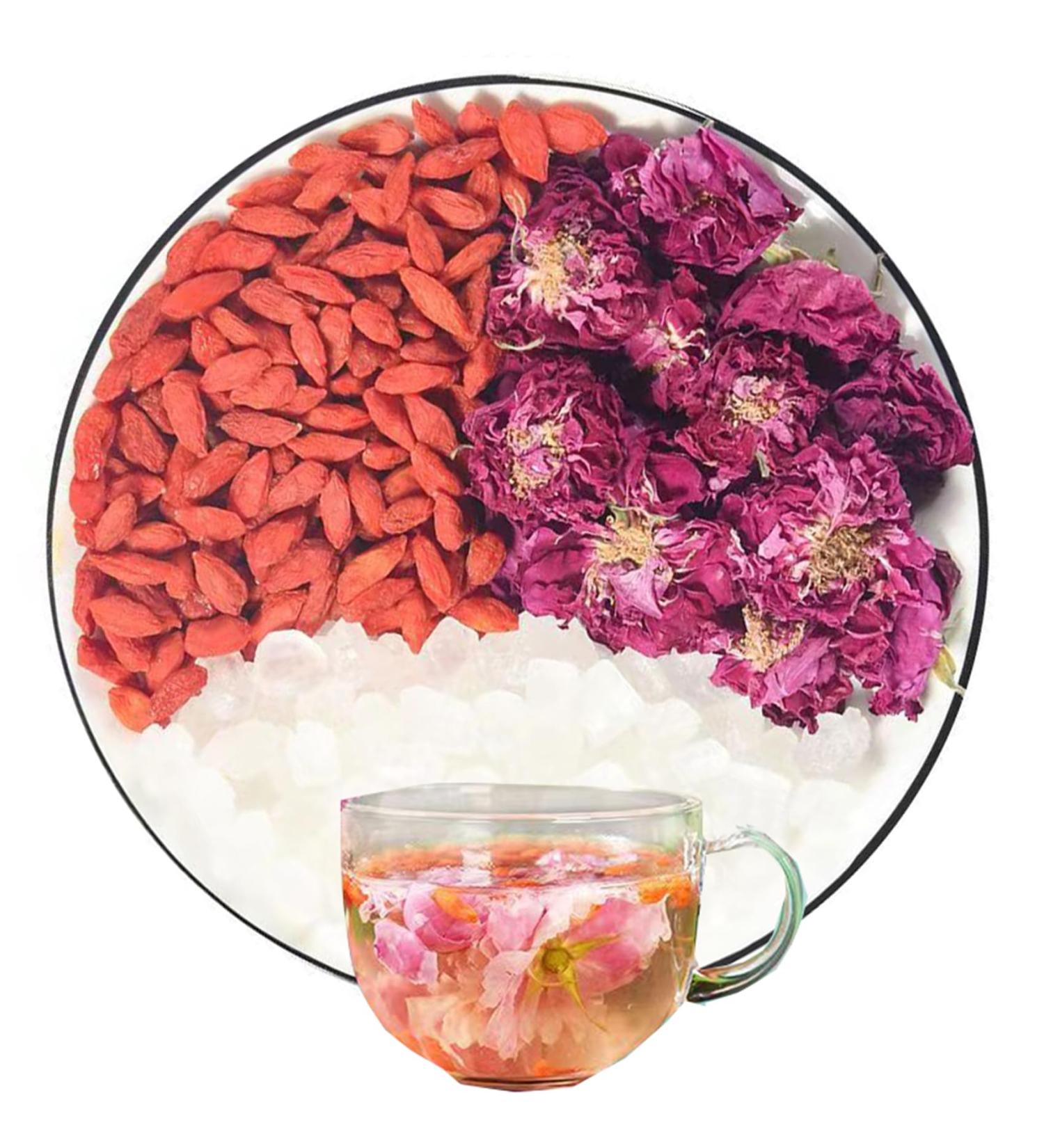 Rose goji berry tea 200g Roses Red Goji Berry Combination Flower Grass Tea - Buy Online on GoSupps.com