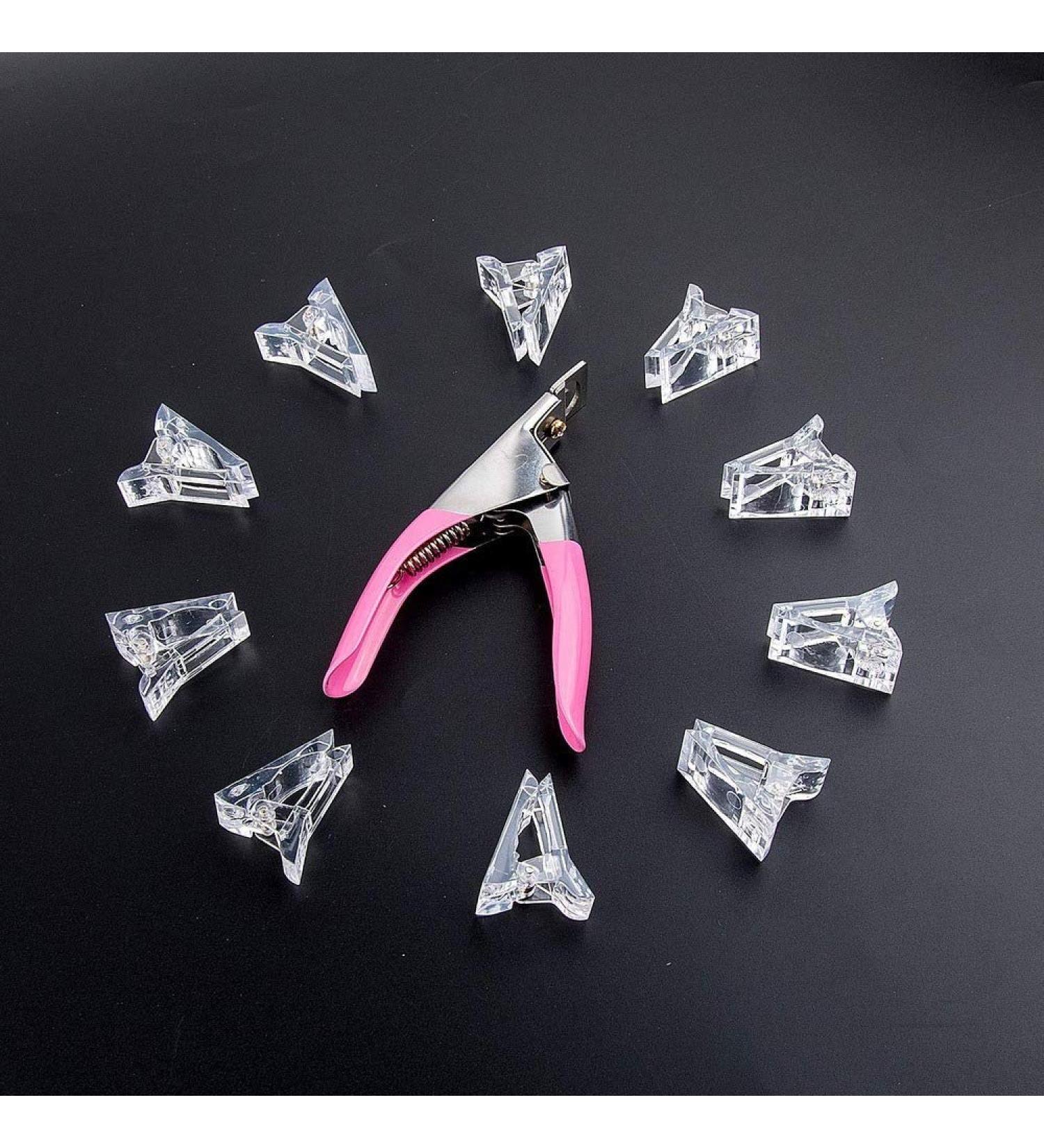 Magic Skin Professional Nail Art Set 10 Pcs Poly Gel Quick Building Nail Tips Clip DIY Manicure and Professional Fake Nail Tip Clipper Cutter - Buy Online on GoSupps.com