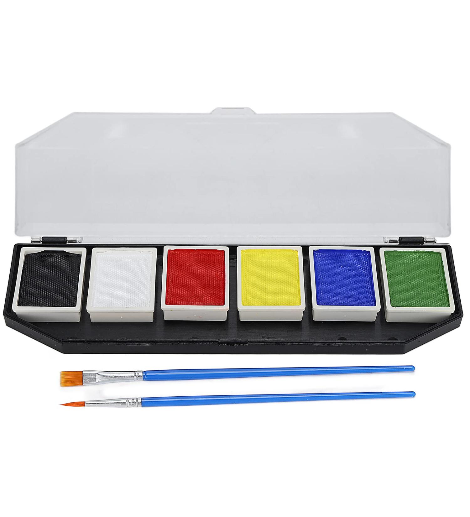  Brrnoo BRRNOO Face and Body Paint Kit 6 Colors Water-Soluble Makeup Kit High Saturation 60g for Halloween Parties - Buy Online on GoSupps.com