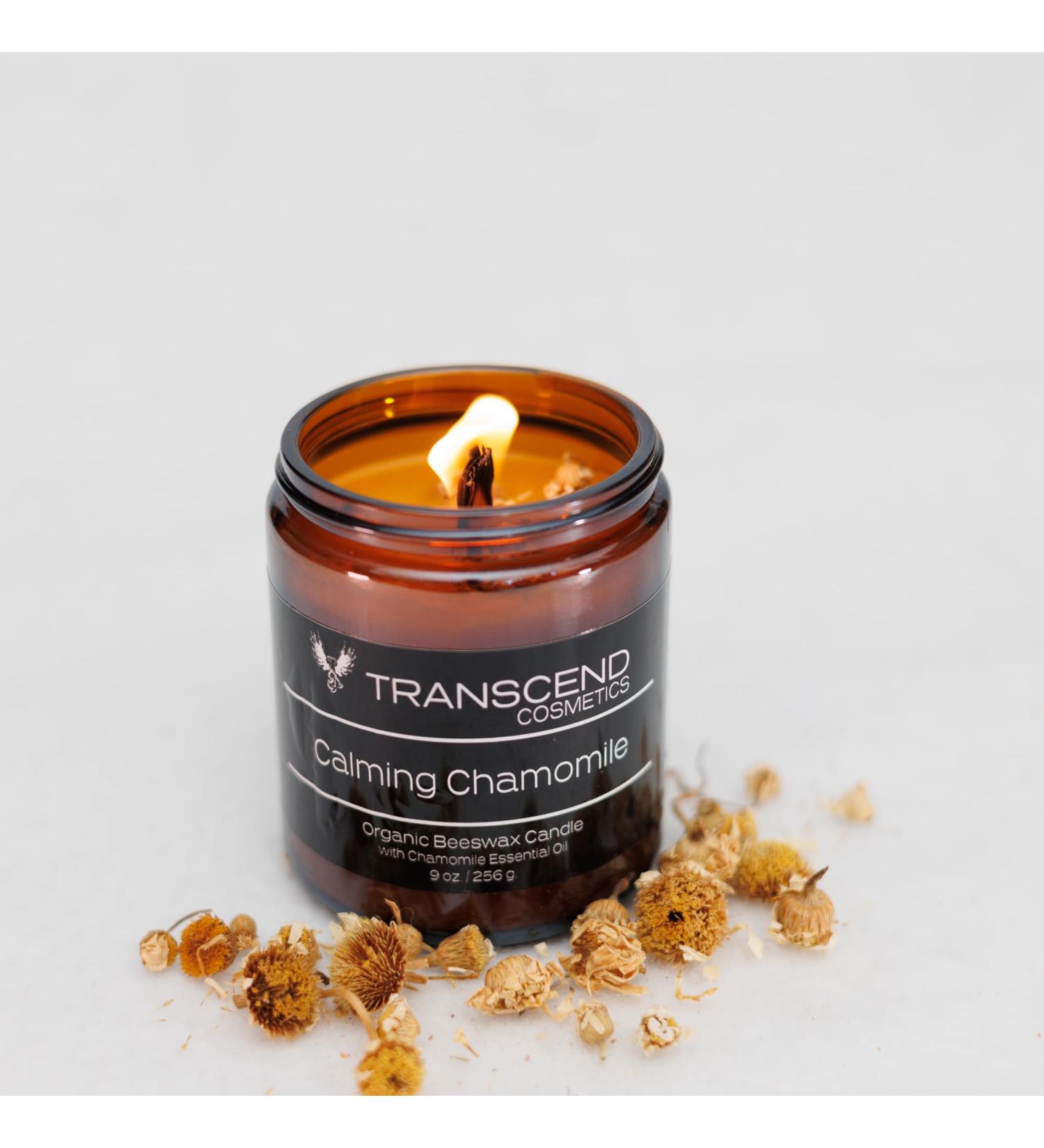 Calming Chamomile Organic Beeswax Candle - Yellow | Eco-Friendly & Soothing Aroma for Relaxation | International Shipping Available - Buy Online on GoSupps.com