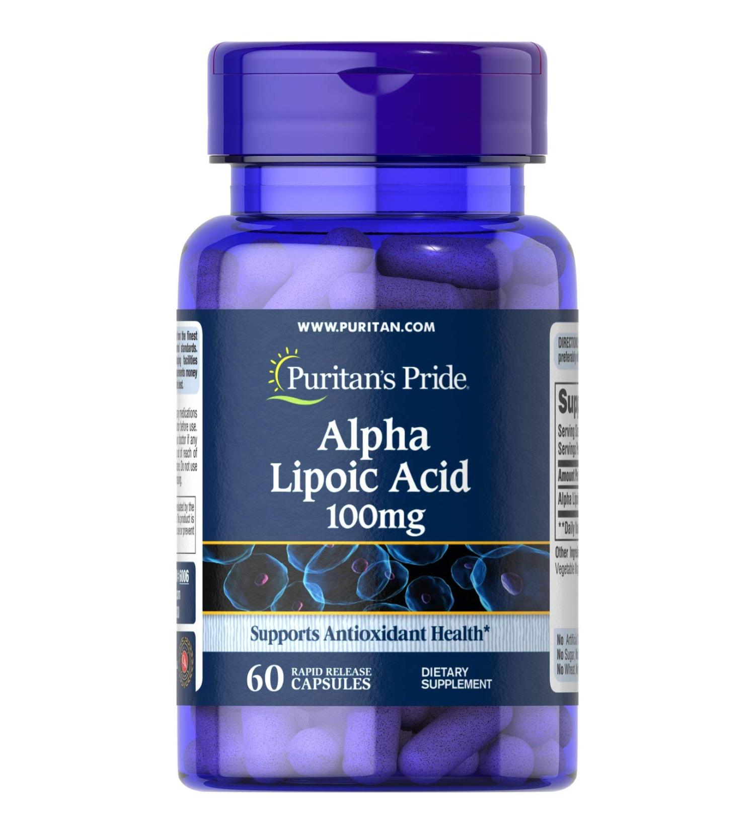 Puritan's Pride Alpha Lipoic Acid 100 mg
