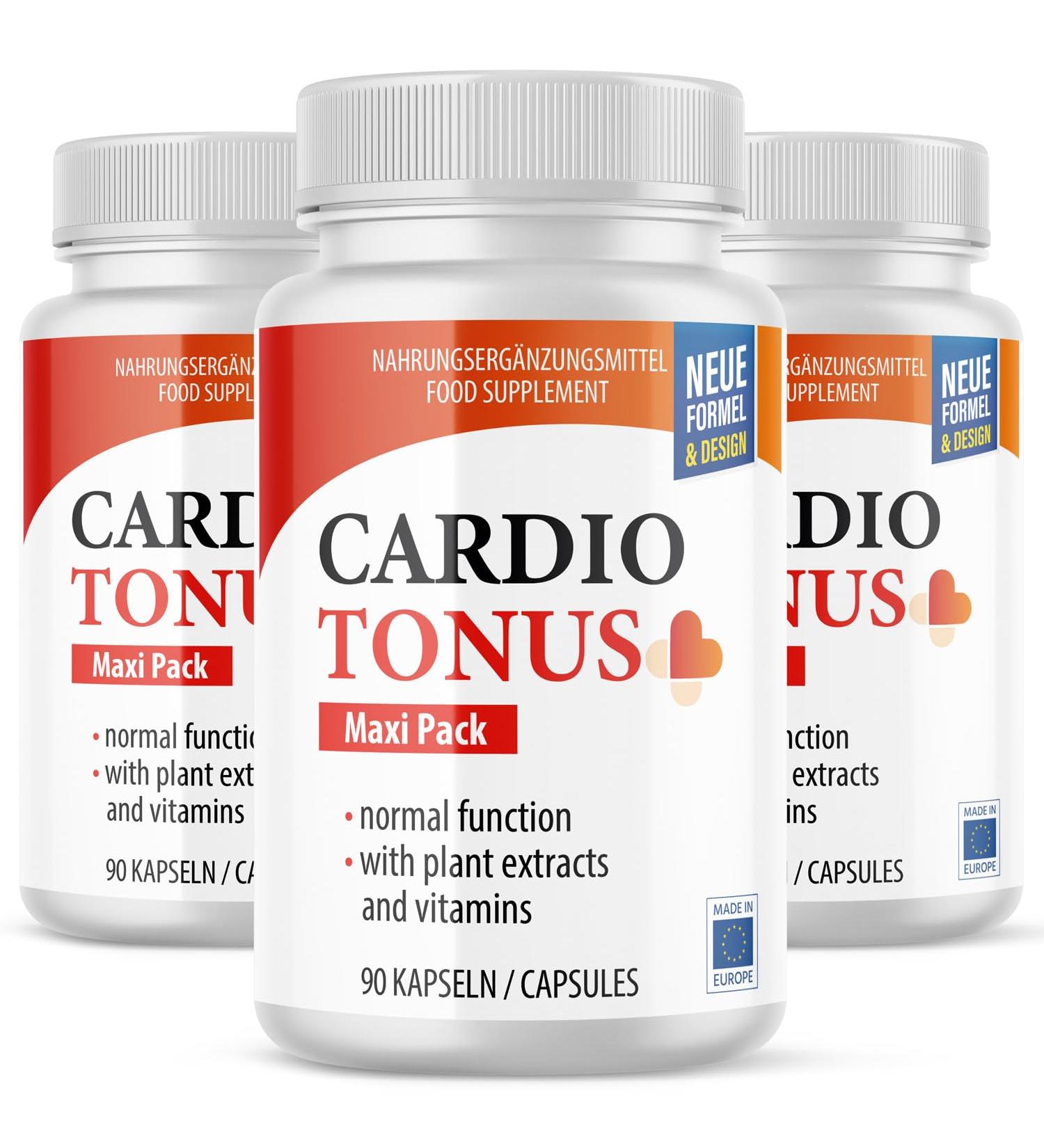 Cardiotonus Capsules - Premium Quality for Men & Women | 90 Capsules Maxipack (3x) - International Shipping Available - Buy Online on GoSupps.com