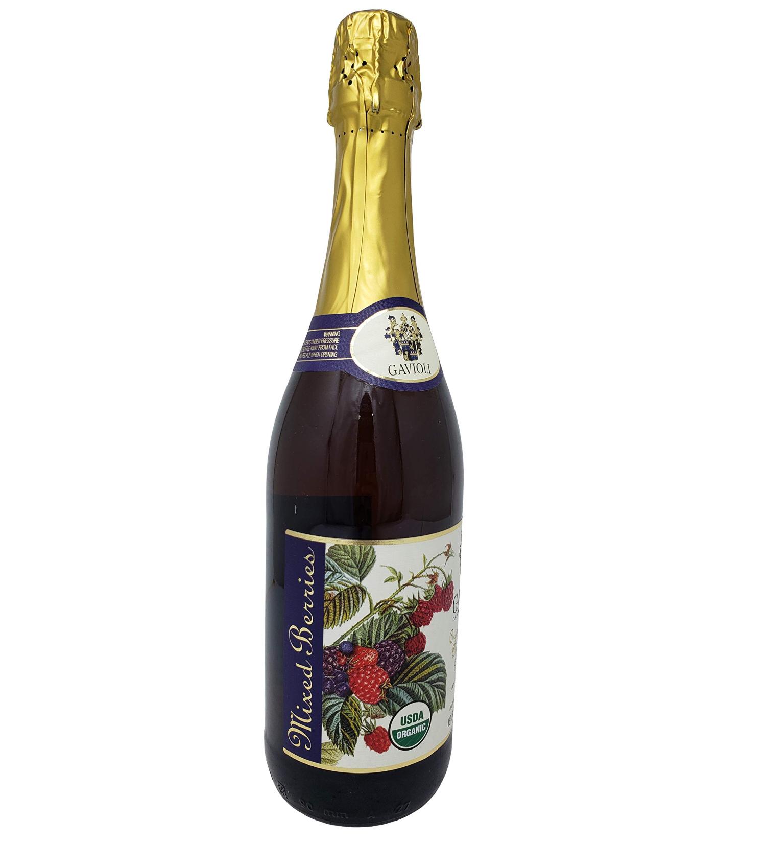 Gavioli Organic Sparkling Italian Grape Juice Non-Alcoholic 25.4 FL OZ - Berries - Buy Online on GoSupps.com