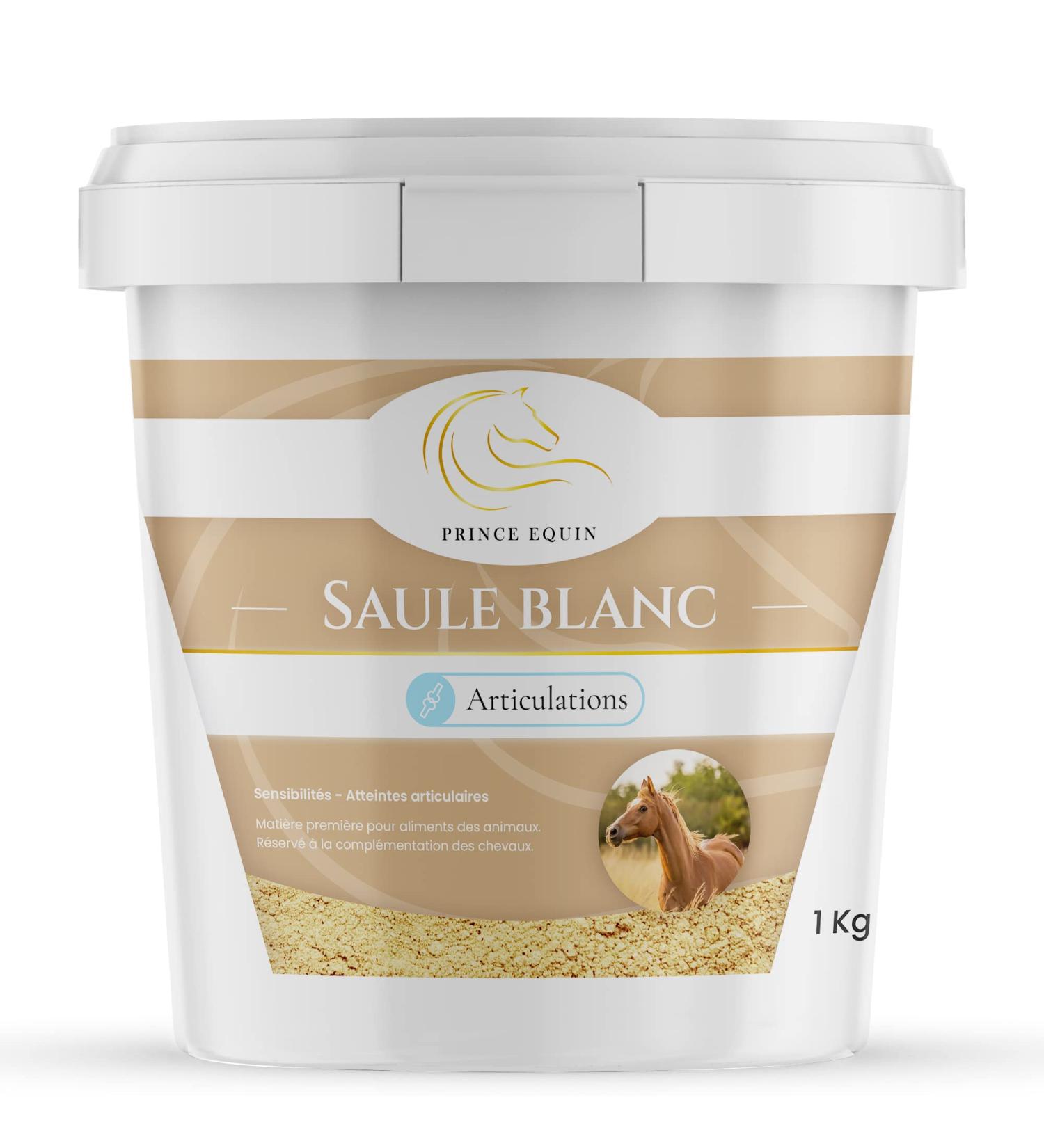 PRINCE EQUIN - SAULE BLANC - Horse nutritional supplement - Bucket 1 kg - Joint comfort - Joint flexibility - French brand - Buy Online on GoSupps.com
