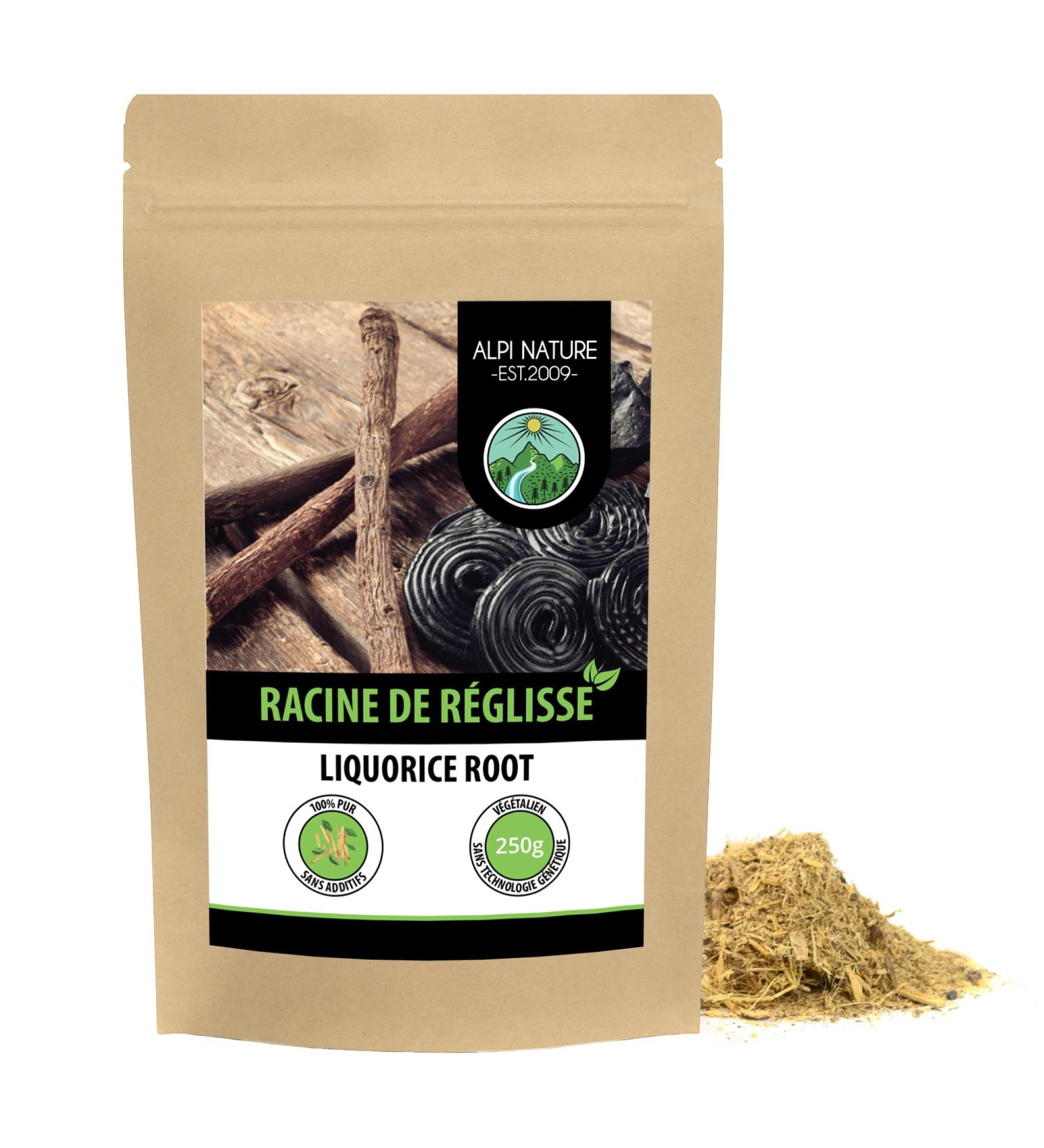 Dried Licorice Root (250g) Cut Licorice Root 100% Pure & Natural for Tea Making - Buy Online on GoSupps.com