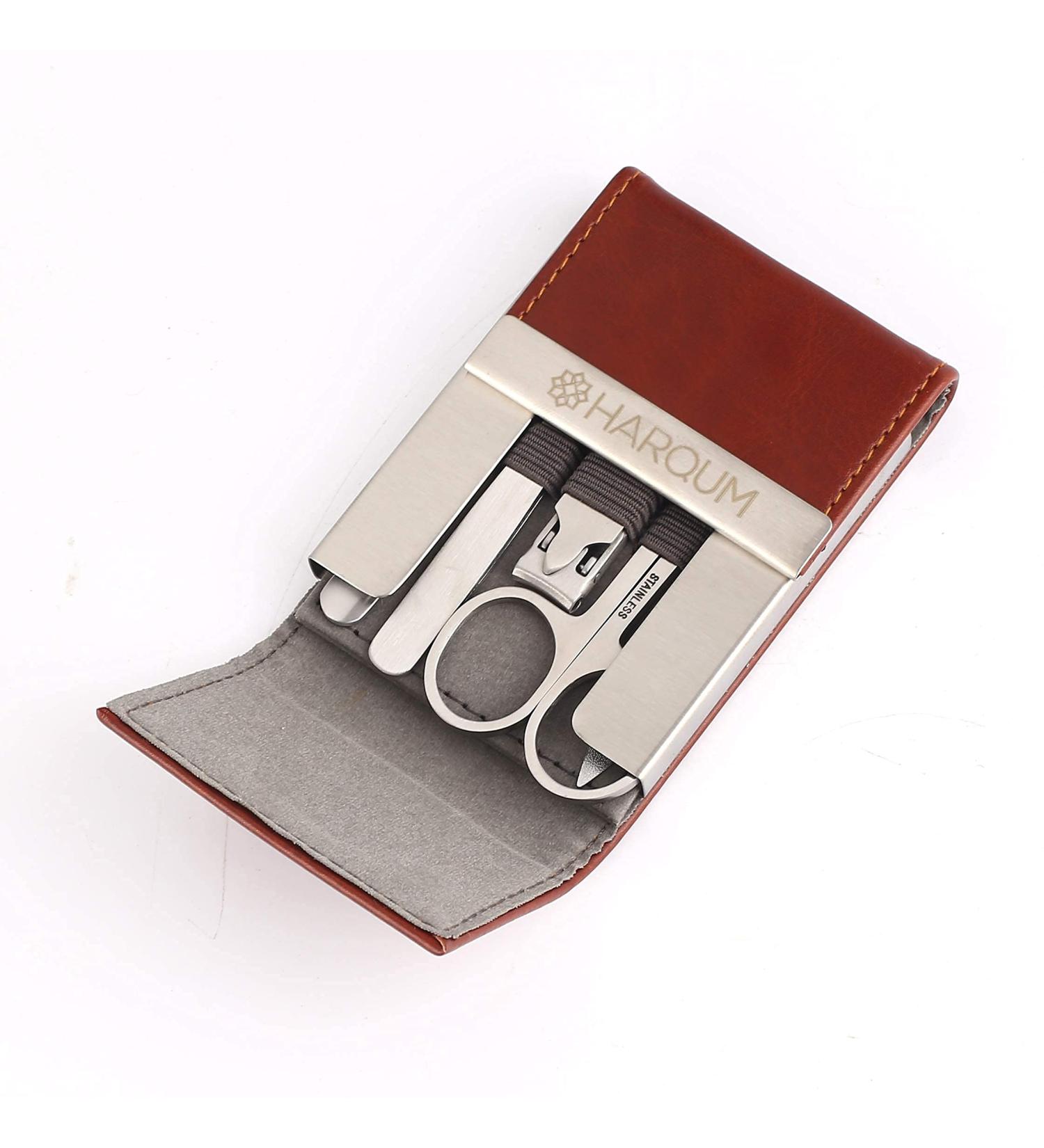 Nail Clipper 5 Piece Manicure Professional set Small Travel kit Men & Women Nail Care Grooming set Mothers Day Gifts - Buy Online on GoSupps.com