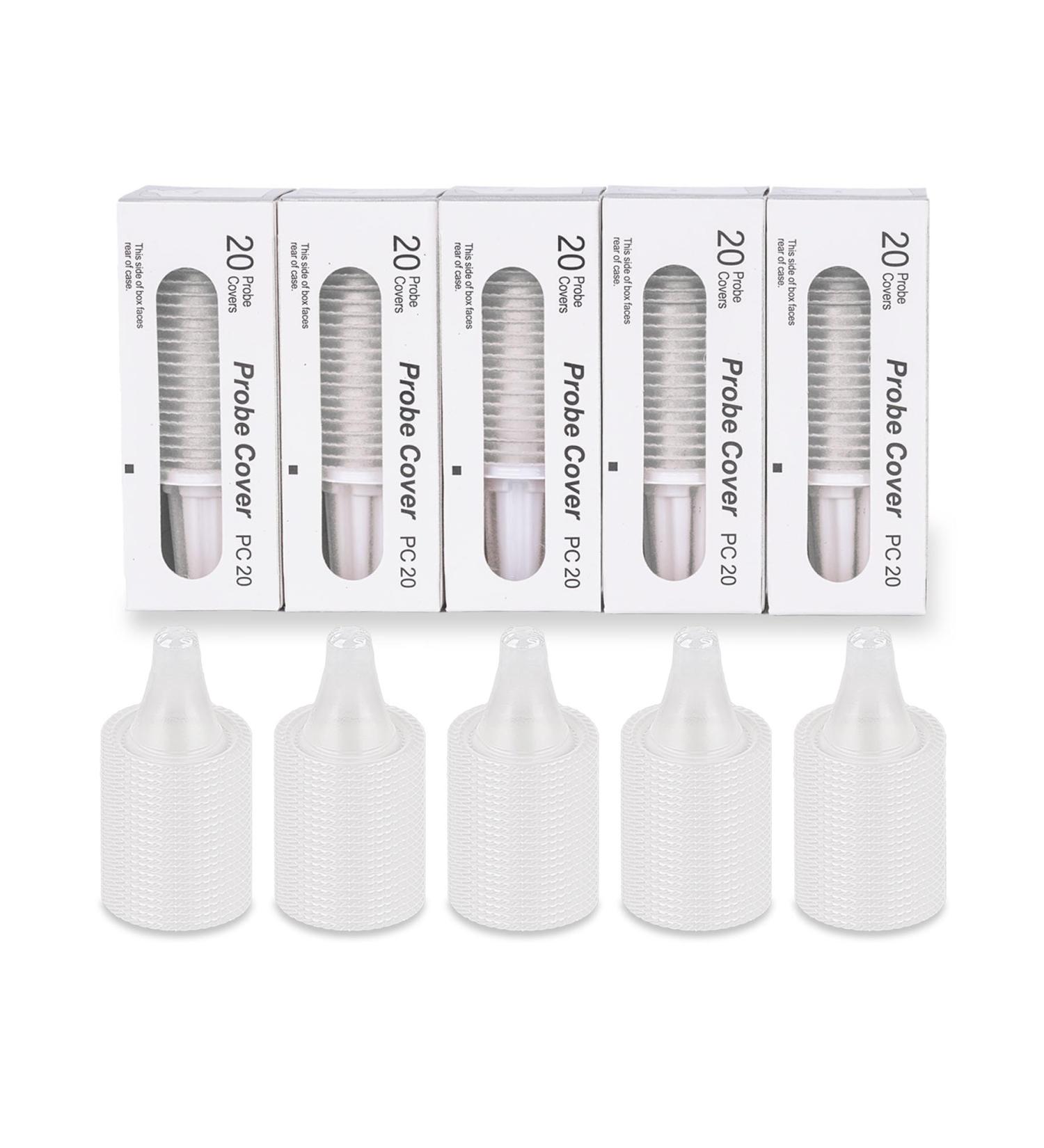 100 Pack Brown Thermoscan Protective Caps | Universal Fit for Brown Ear Thermometers & Fever Thermometers - Buy Online on GoSupps.com