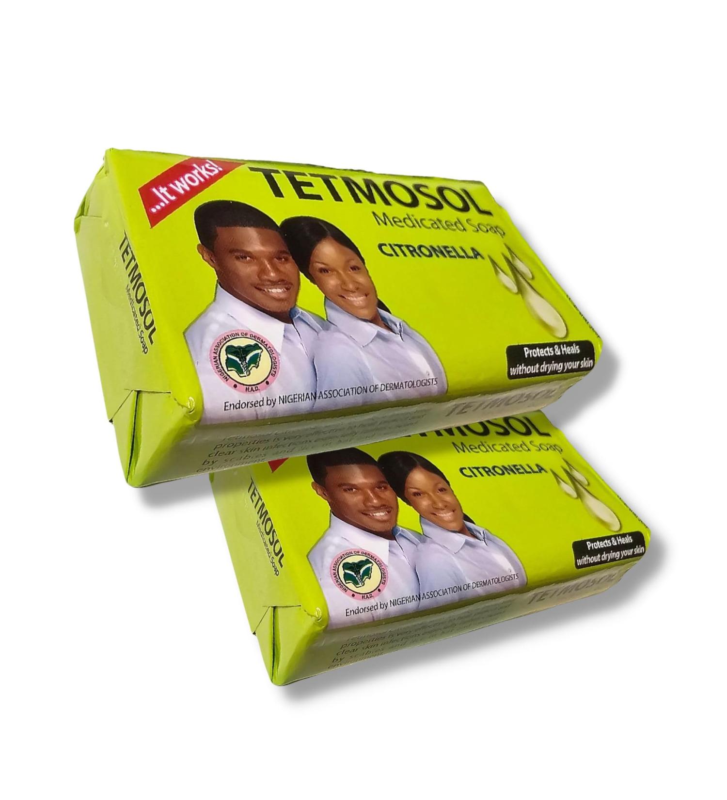 Tetmosol Medicated Soap with Citronella - 2 Pack | Lemon Scent 5.29 oz | Effective Skin Care Solution - Buy Online on GoSupps.com