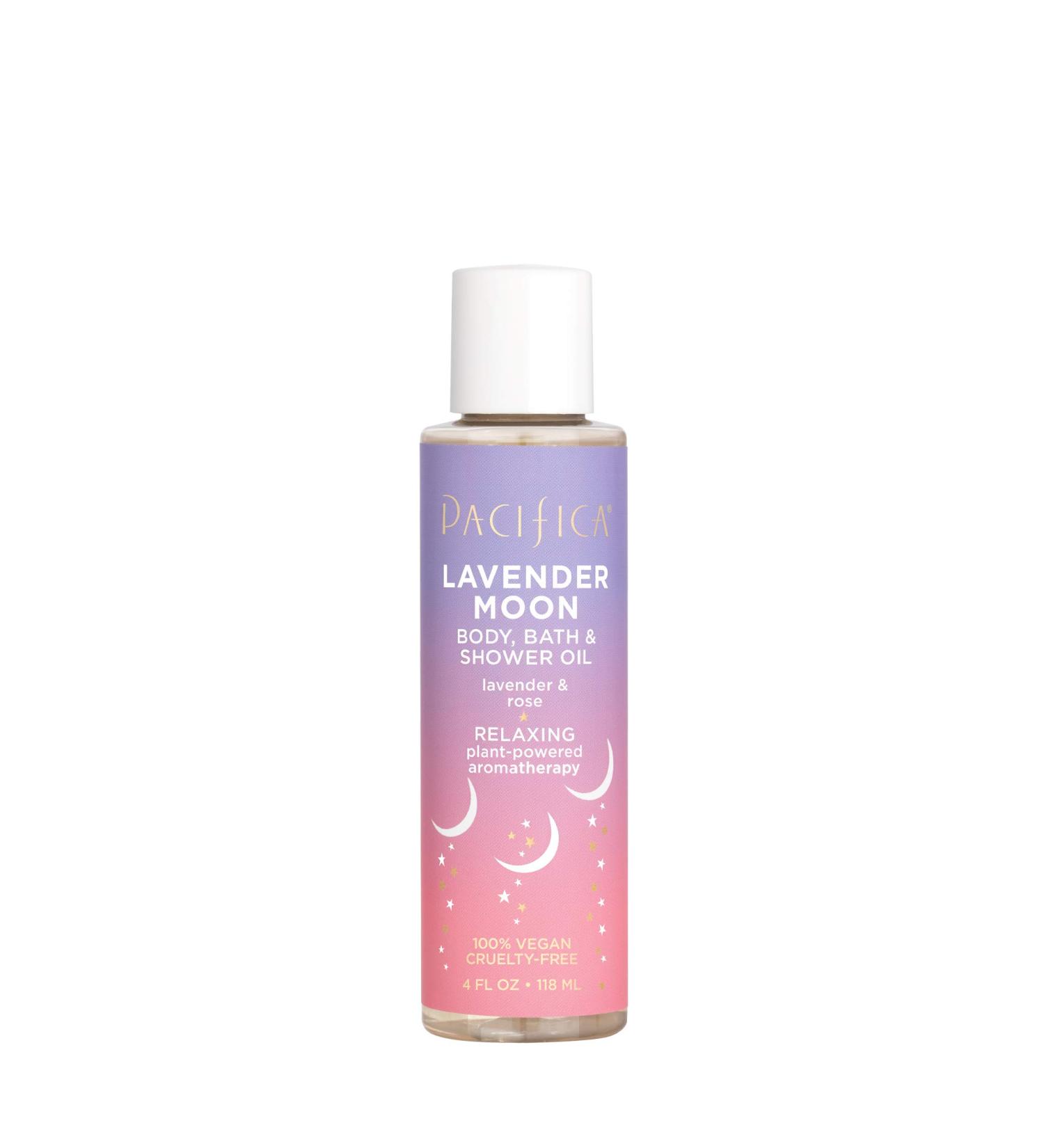 Pacifica Lavender Moon Body Bath & Shower Oil 4 oz - Buy Online on GoSupps.com