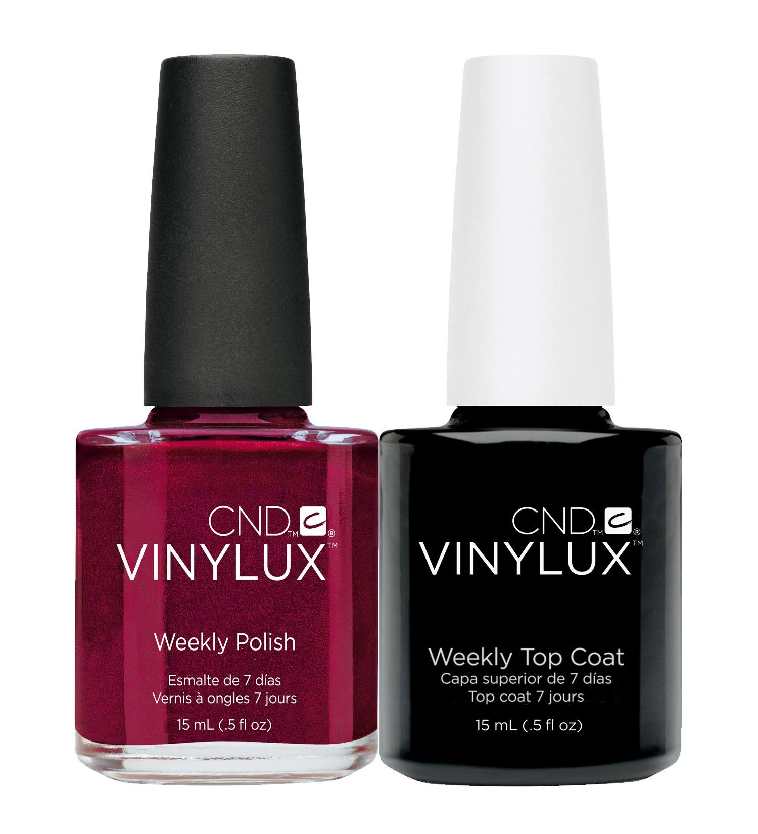 CND Vinylux Crimson Sash plus Top Coat 15 ml 1 pack (1 x 30 ml)