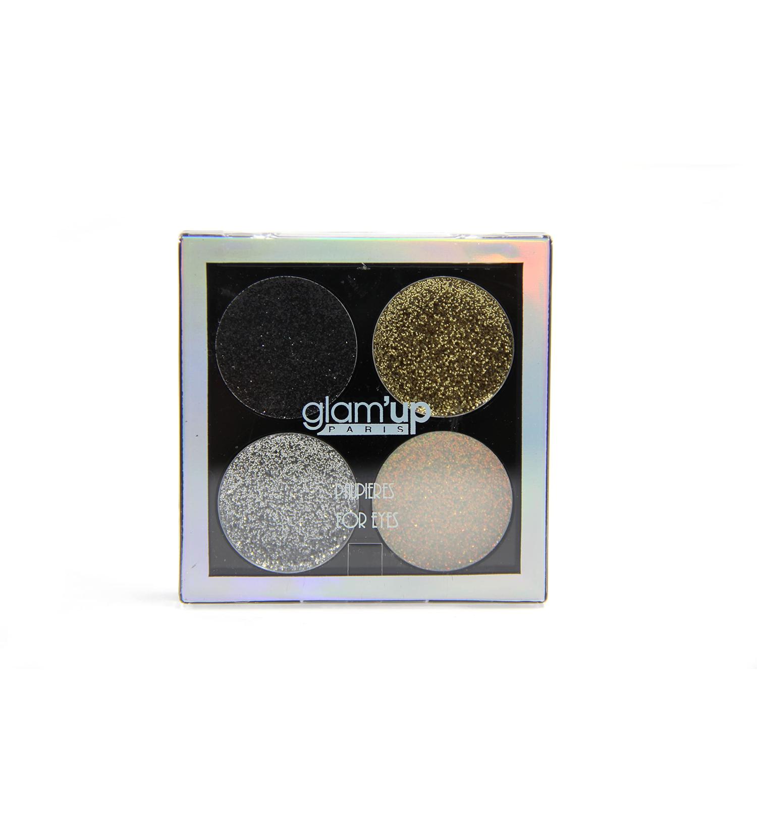Glam Up Paris - Glitter Eyeshadow - Glitter Eyeshadow Palette - 4 Glitter Colors - Ultra Pigmented - Long Lasting - Gel Texture - Buy Online on GoSupps.com