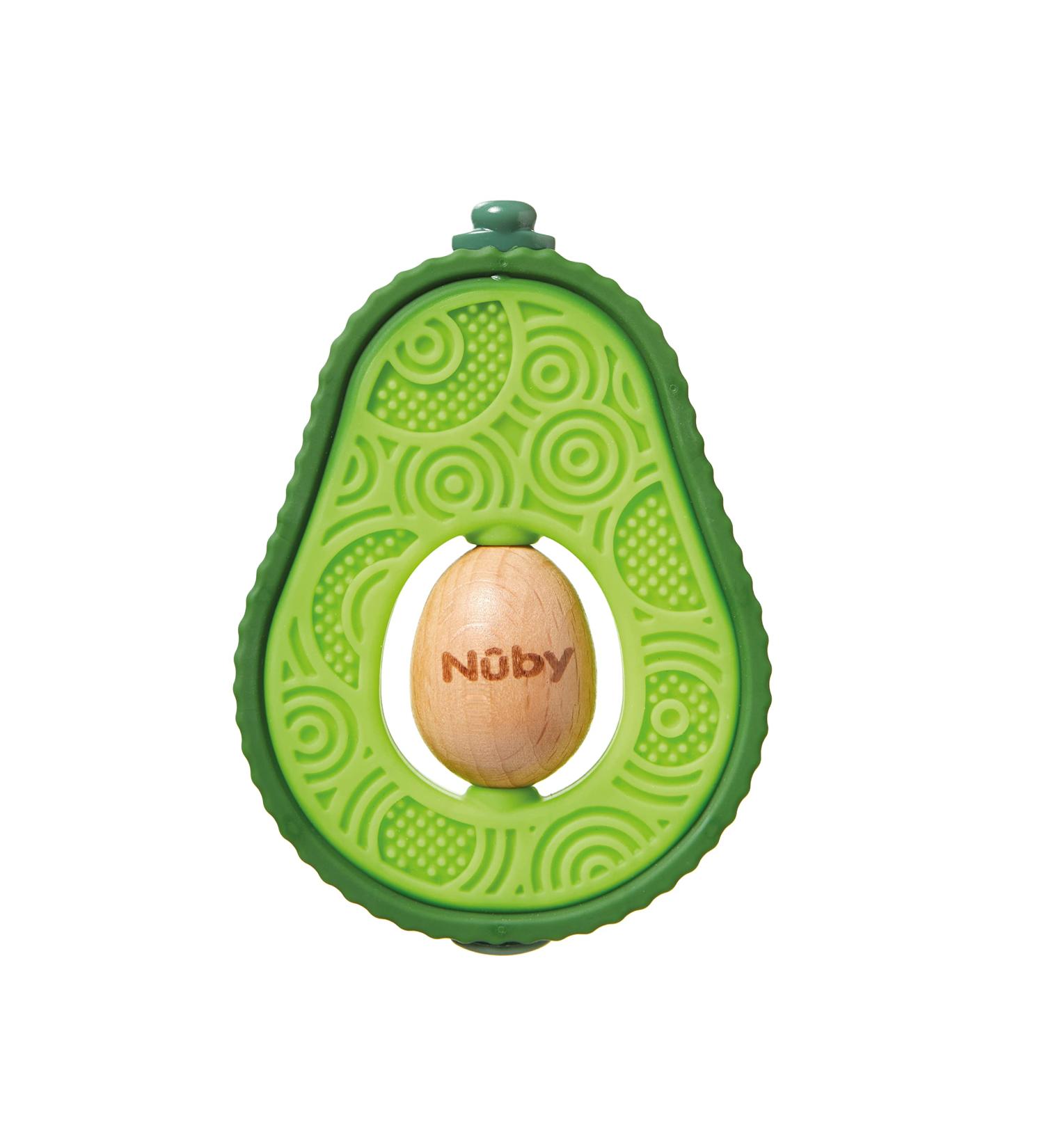 Nuby Avocado Teether | Easy Grip | BPA-Free | For 3+ Months - Buy Online on GoSupps.com