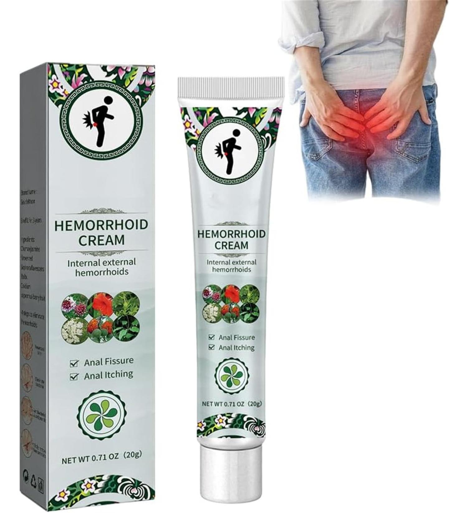 Hemorrhoids Cream - Hemorrhoid & Fissure Relief Cream Natural Hemorrhoids Treatment Cream Hemorrhoids Treatment Removal Cream Fast Acting Relief from External Itching and Burning (1 Pcs) - Buy Online on GoSupps.com