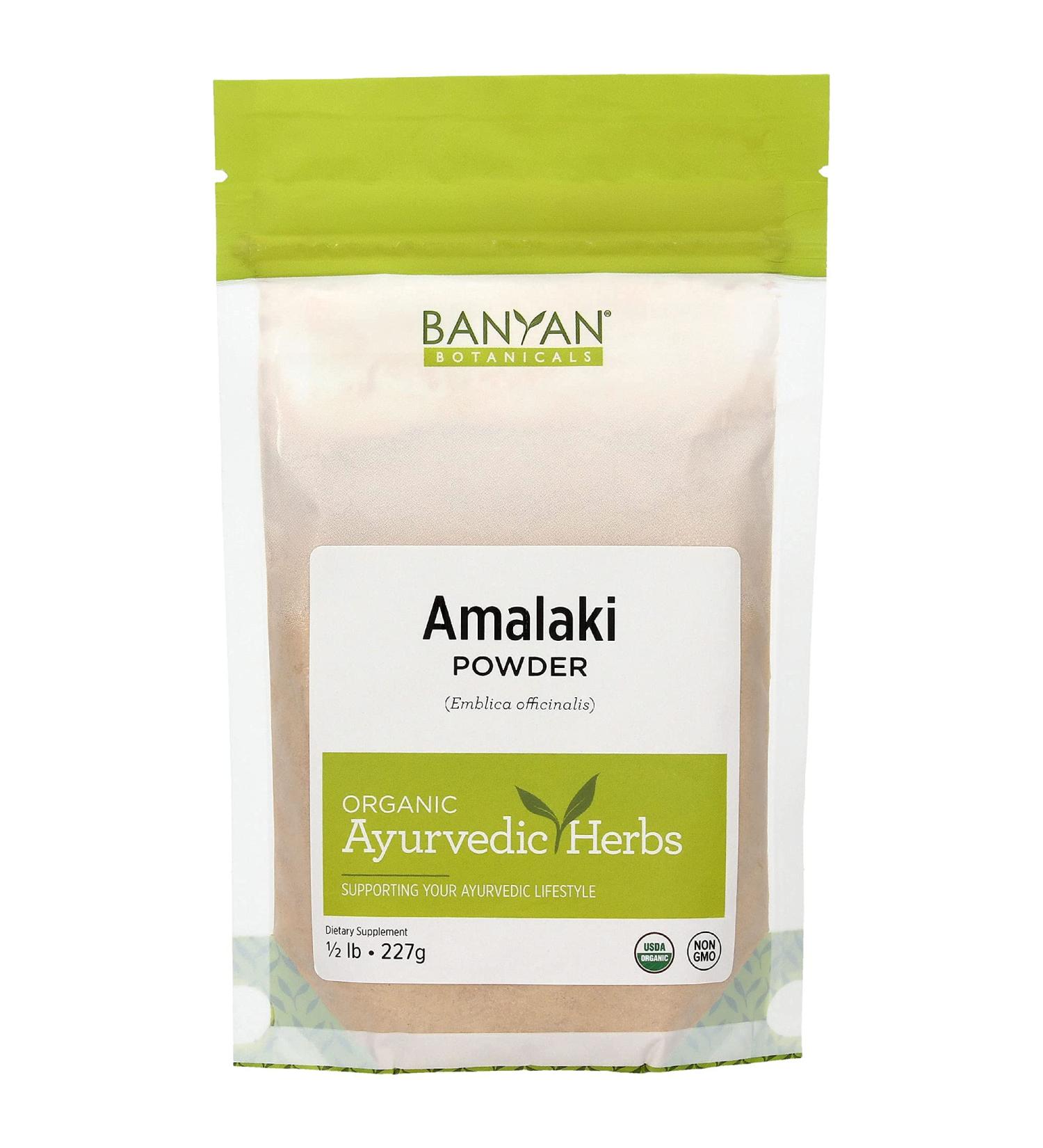 Organic Amalaki Powder - Nourishing & Cleansing 1/2lb | Banyan Botanicals - Buy Online on GoSupps.com