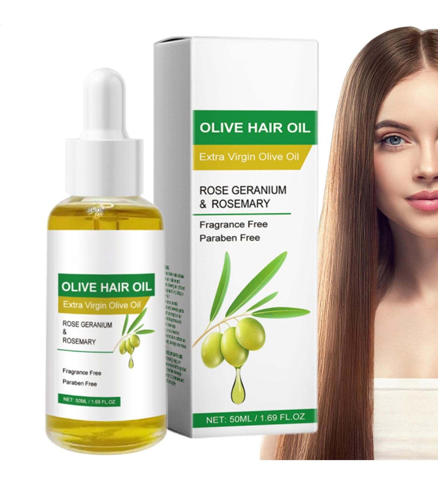 Ceprznvey Organic Hair Solution Olive Smooth Hair Oil 50ml Hair Care Repair Oil Natural Hair Scalp Smooth Oil Keeps Hair Nourishing for Split Ends Dry Hair Liquid - Buy Online on GoSupps.com