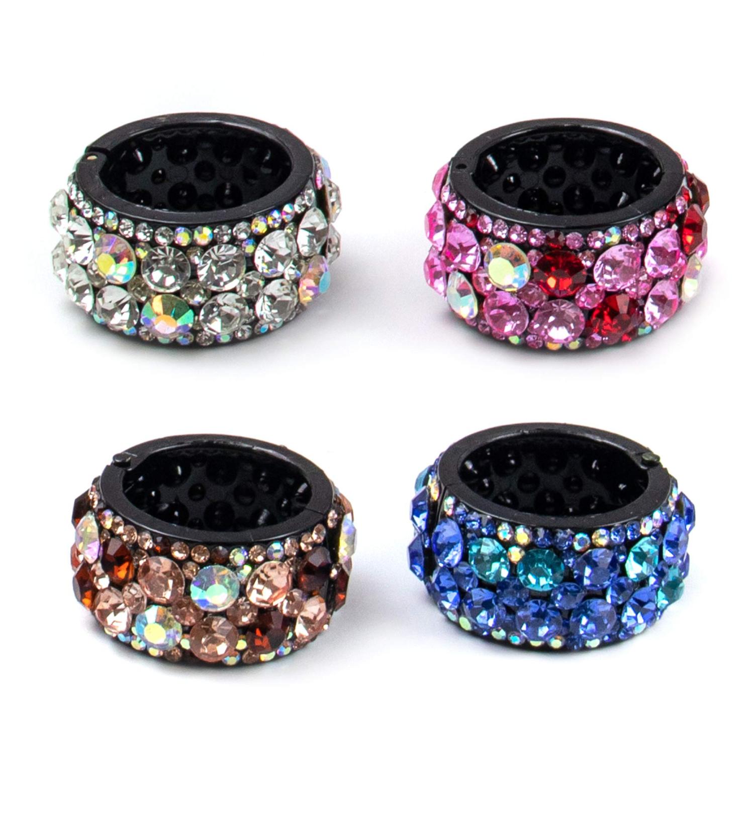 AUEAR Brushed Metal Expandable Hair Cuff Ponytail Holder Set (4 Pack) - Style 5 - Buy Online on GoSupps.com