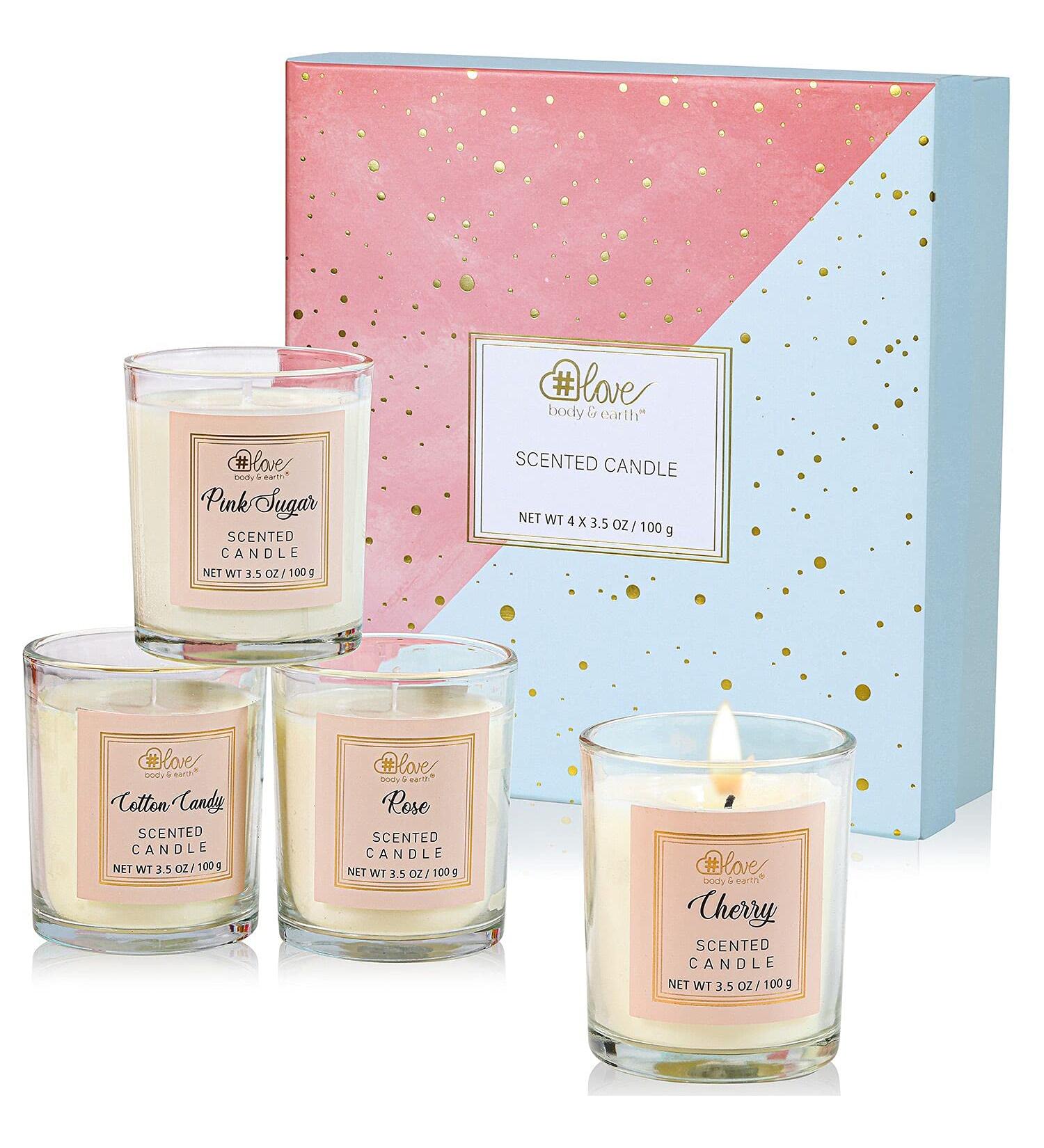 Scented Candles Gift Set for Women - 100% Natural Soy Aromatherapy Candles - Long Lasting Home and Bath Scents - Perfect Unique Mother's Day or Birthday Gift for Mom - Buy Online on GoSupps.com