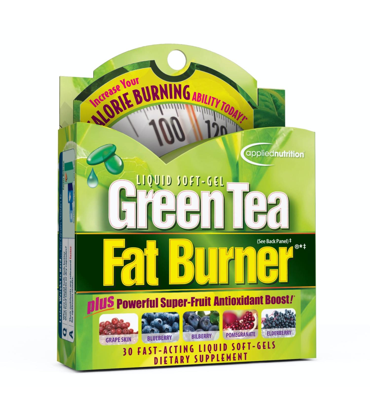 Applied Nutrition Green Tea Fat Burner - 30 Liquid Soft-Gels - 30 Servings - Buy Online on GoSupps.com