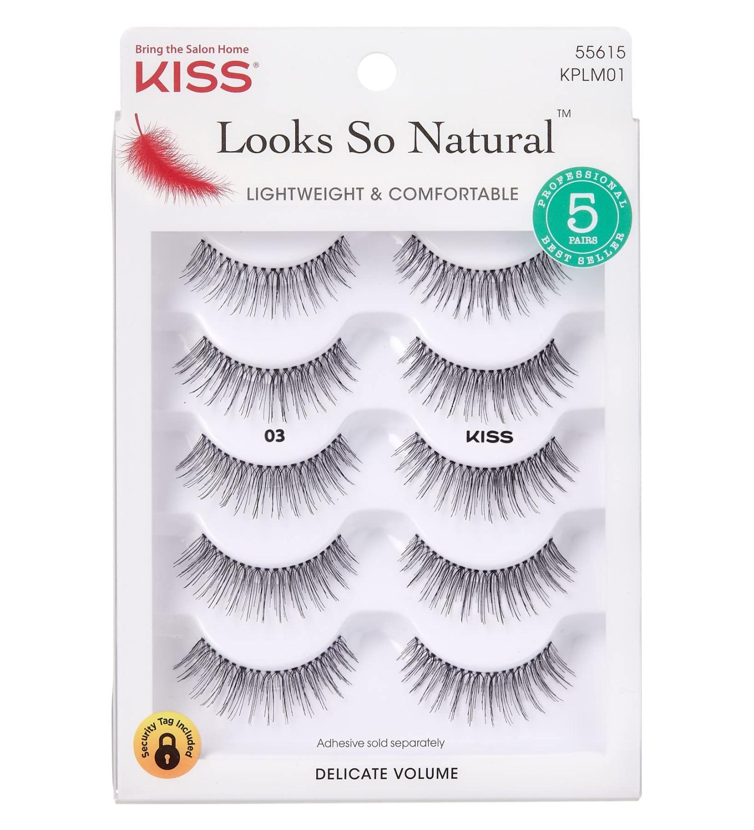Kiss Ever EZ 03 Lashes: Set of 4 + 1 Pairs | High-Quality False Eyelashes - Buy Online on GoSupps.com