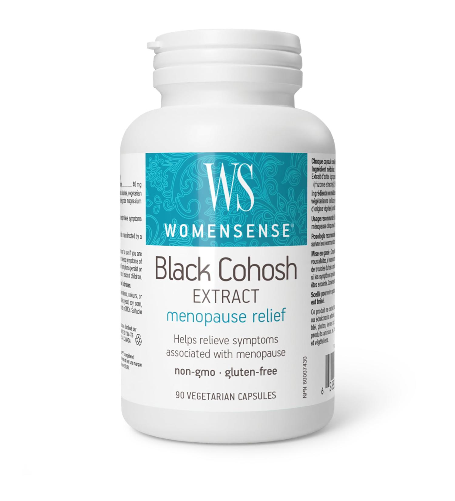 WomenSense Black Cohosh Extract 40mg - Menopausal Symptom Support | 90 Vegetarian Capsules - Buy Online on GoSupps.com