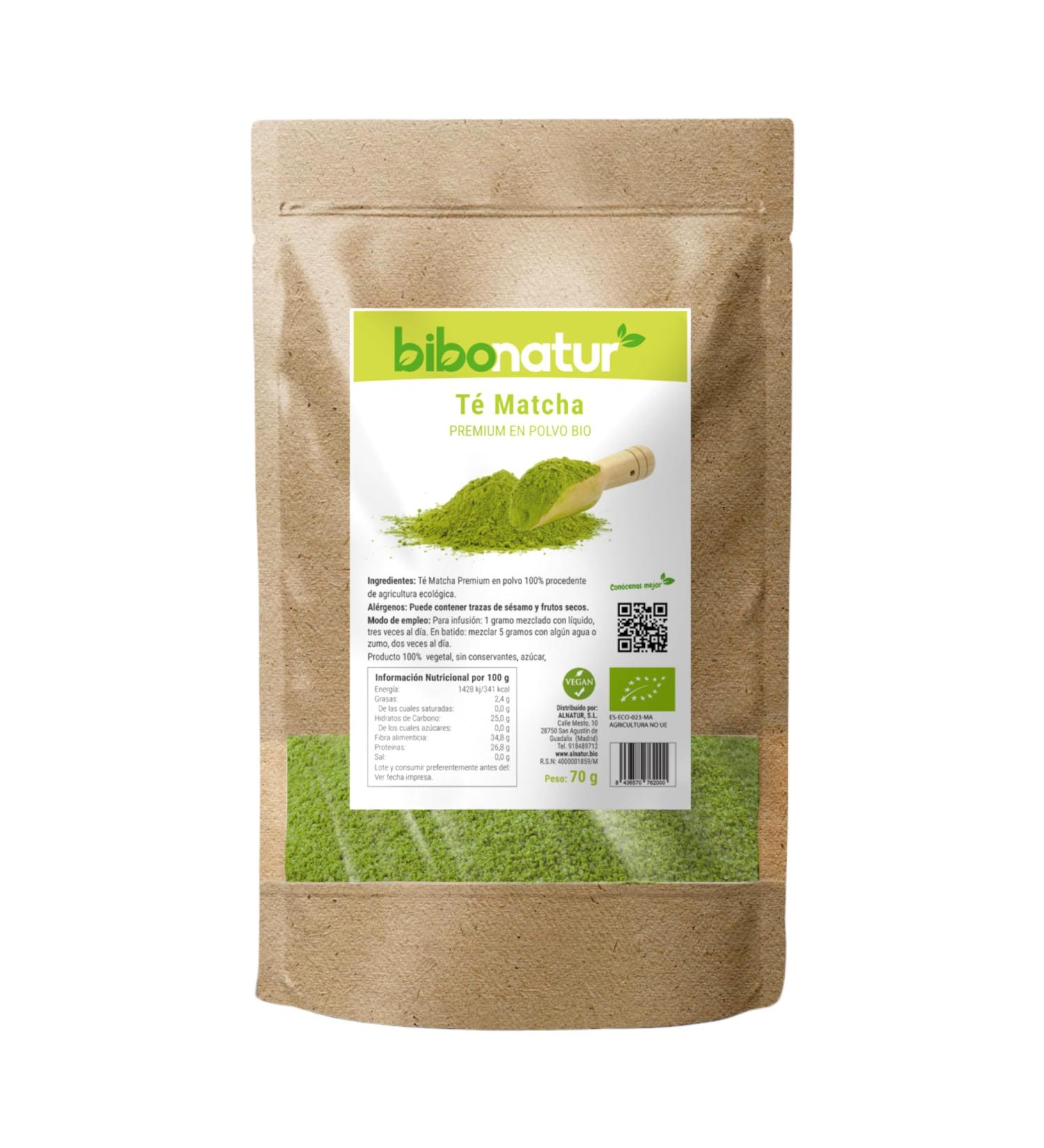 BIBONATUR Te Matcha Premium Poudre 70 g BIBONATURT Noir Standard - Buy Online on GoSupps.com