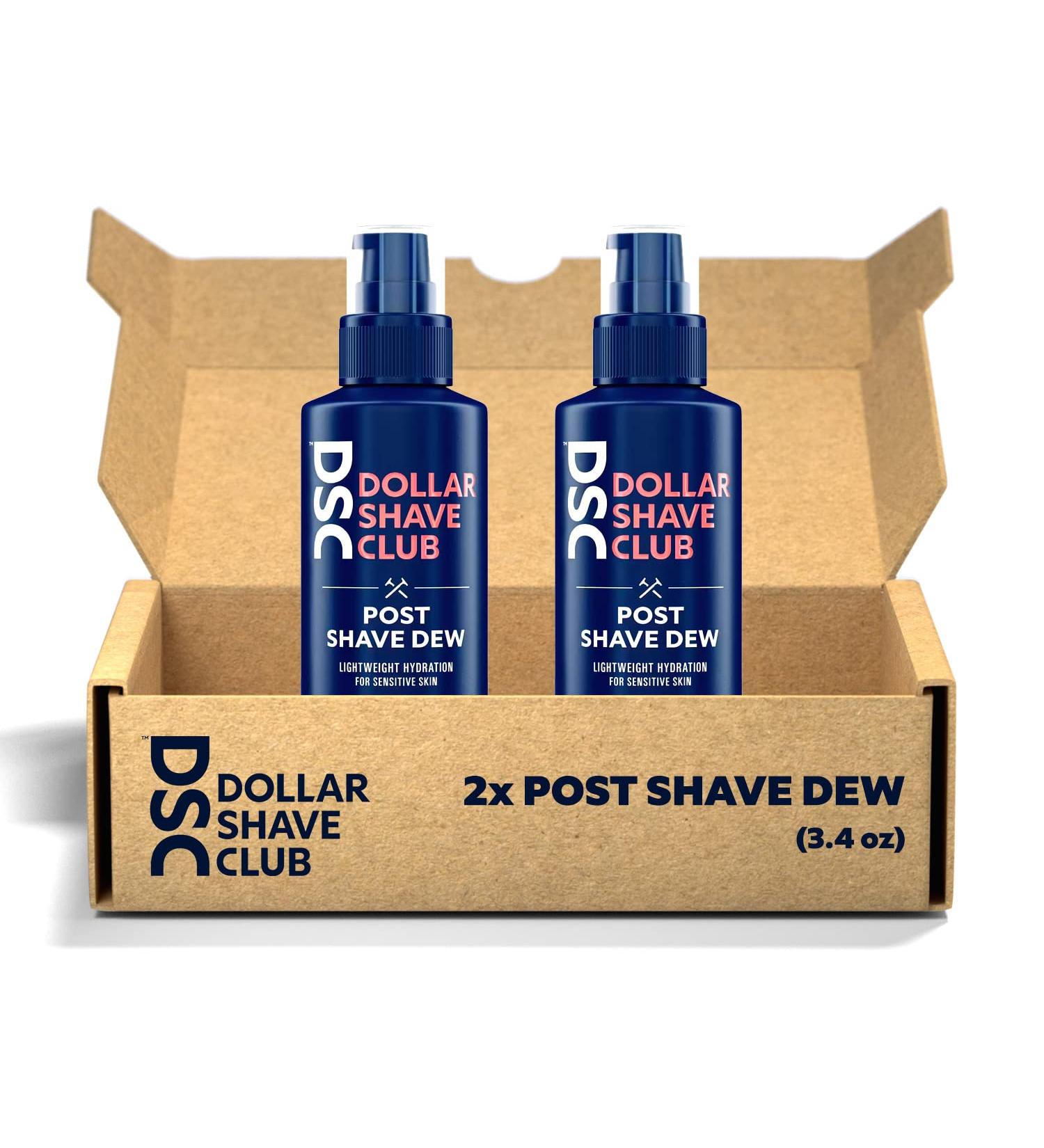 Dollar Shave Club Post Shave Dew 2 ct. - Hydrating Aftershave Balm for Men | Gentle Aftershave Lotion with Aloe for Sensitive Skin - Buy Online on GoSupps.com
