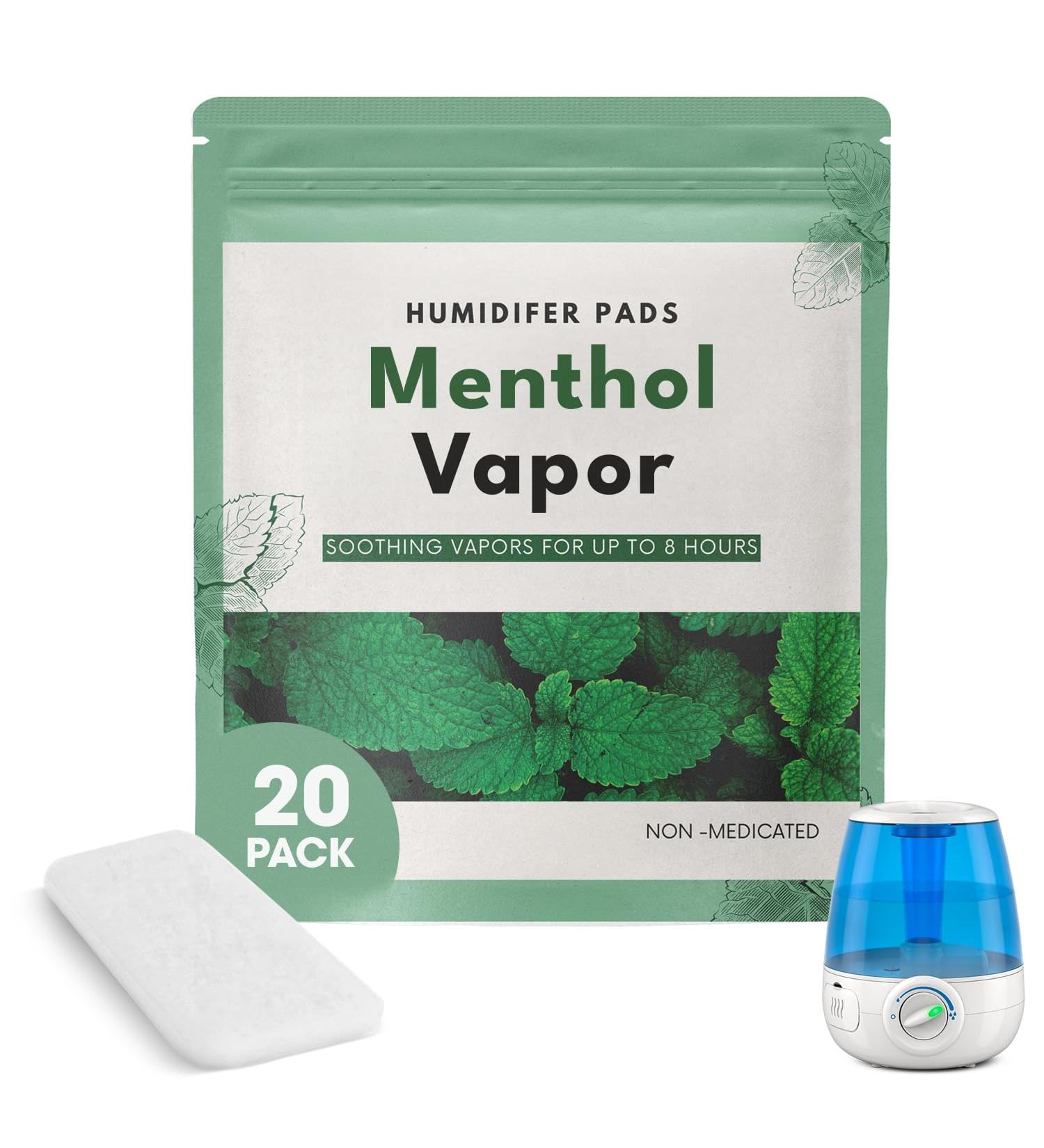 Buy 20 Pack Berkland Menthol Eucalyptus Humidifier Pads | Universal Vapor Pads for VKs Crane & More | Natural Waterless Vaporizers for Cold/Flu Relief - Buy Online on GoSupps.com